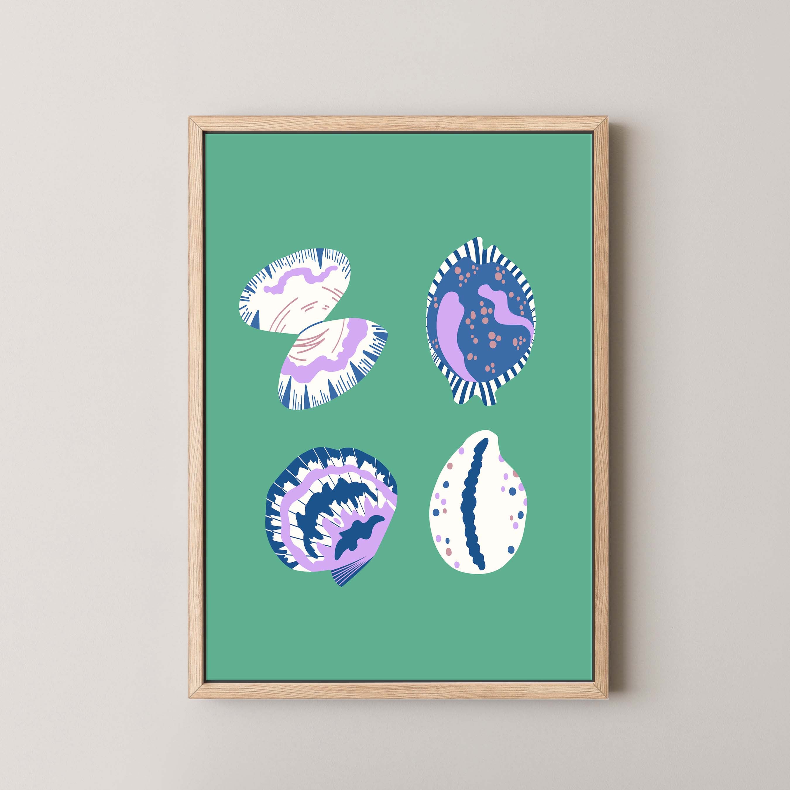 Shell Collection in Green