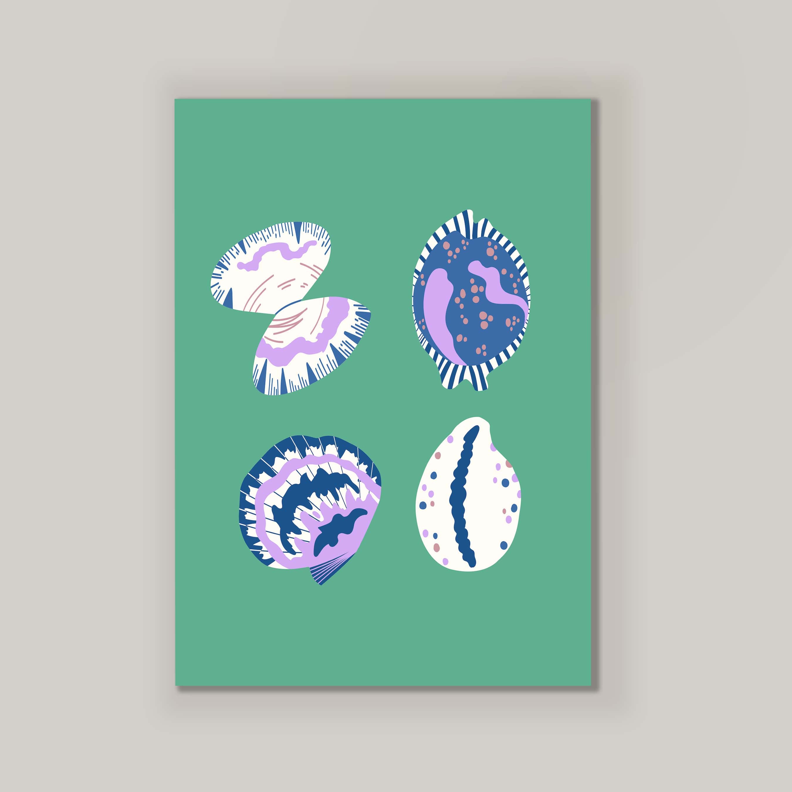Shell Collection in Green
