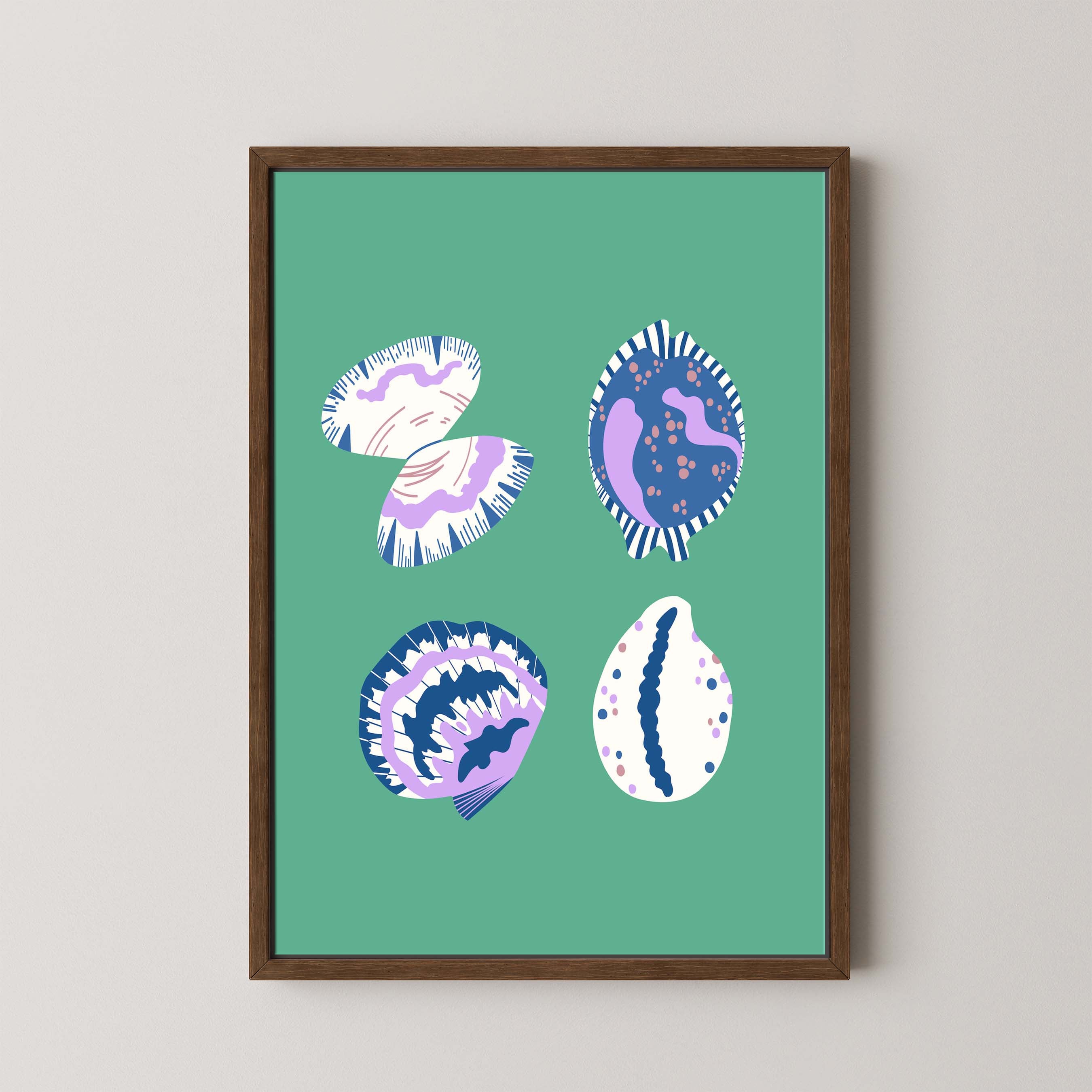 Shell Collection in Green