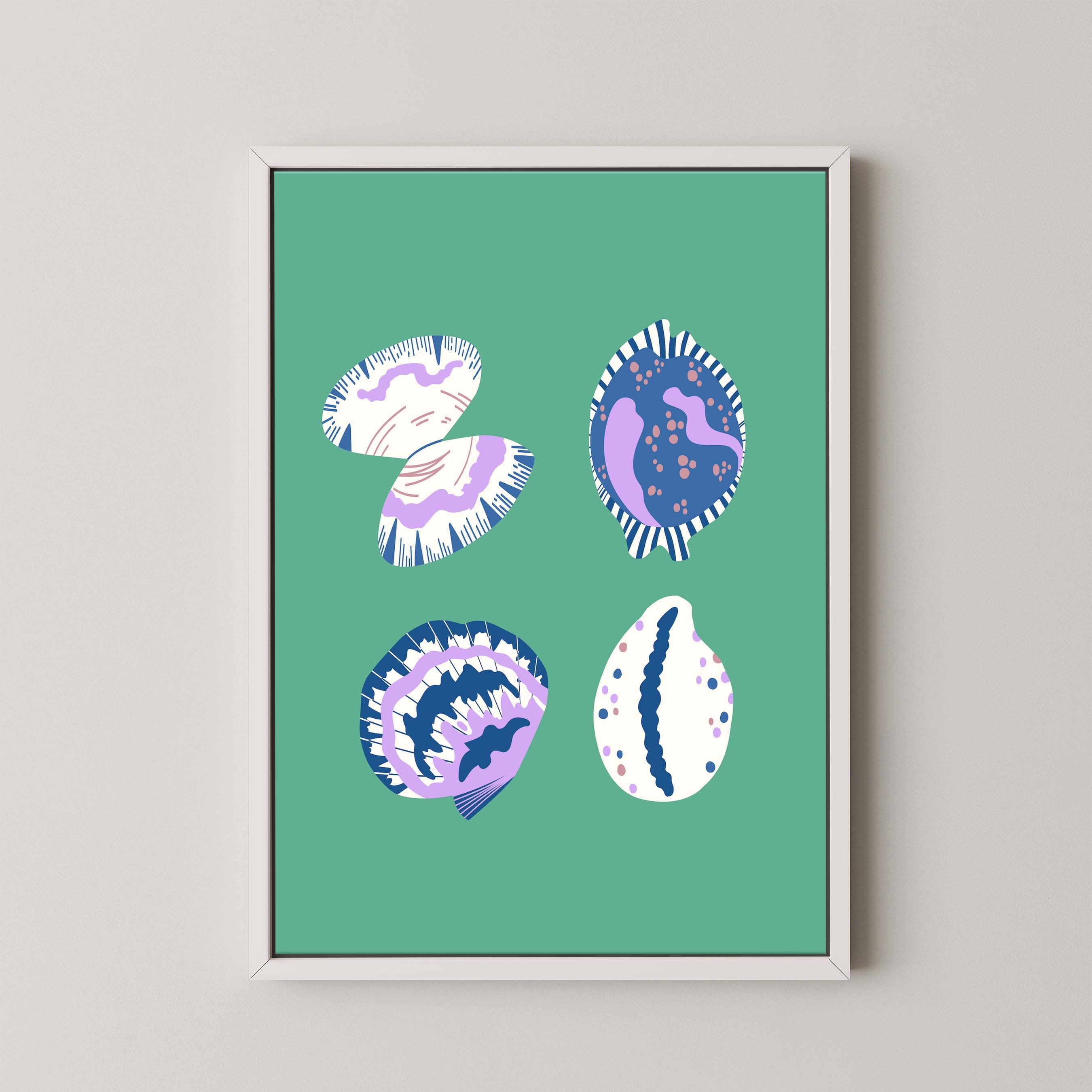 Shell Collection in Green