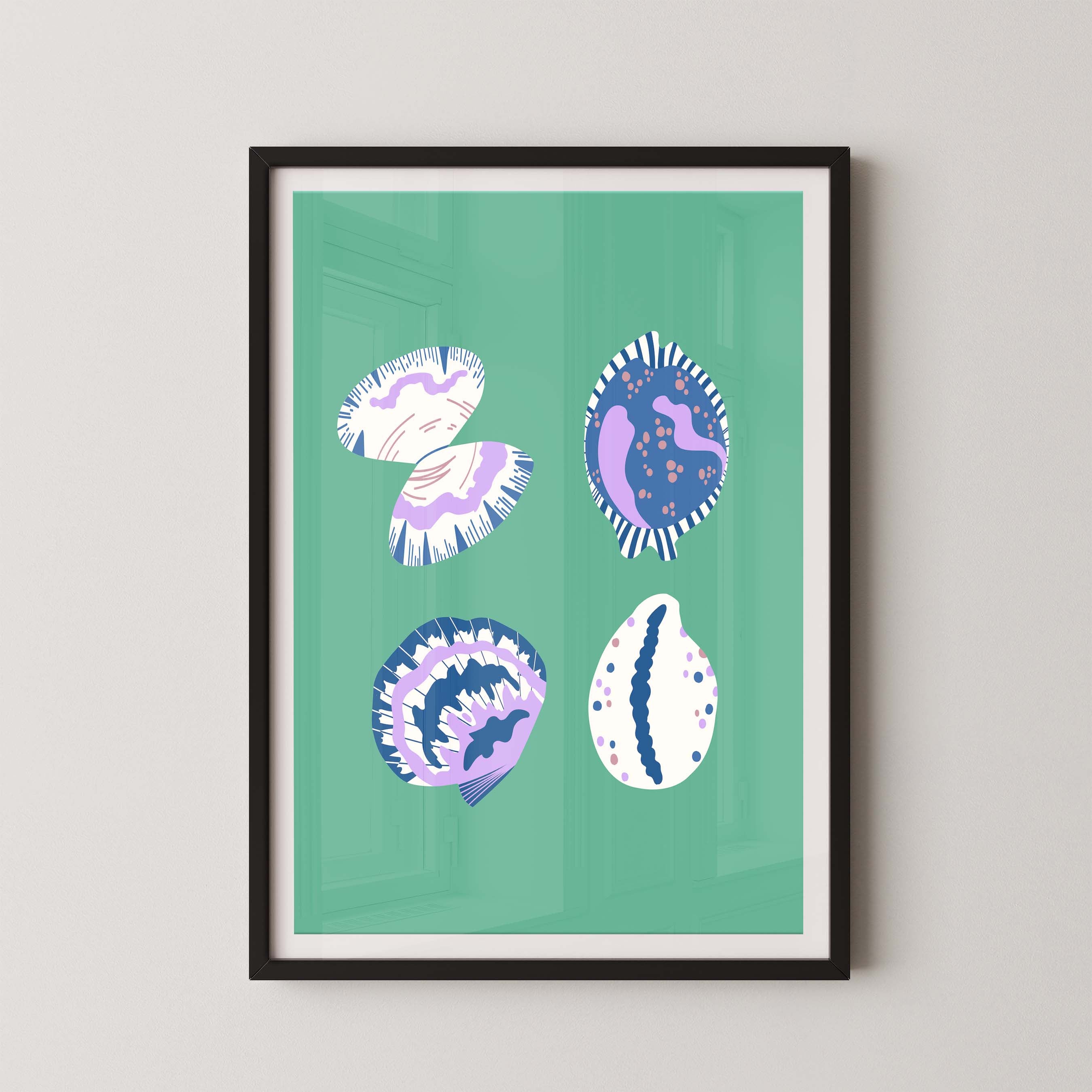 Shell Collection in Green