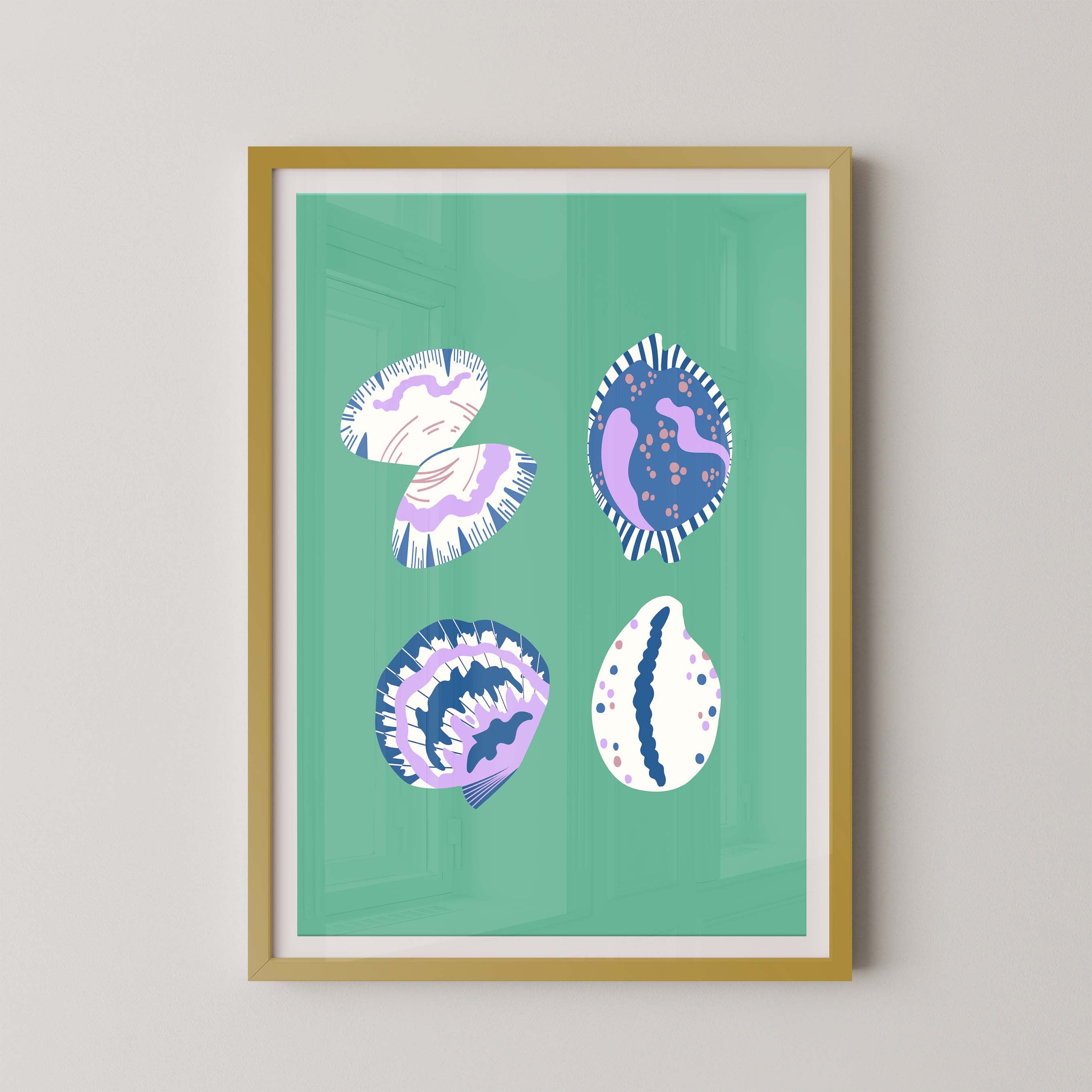 Shell Collection in Green