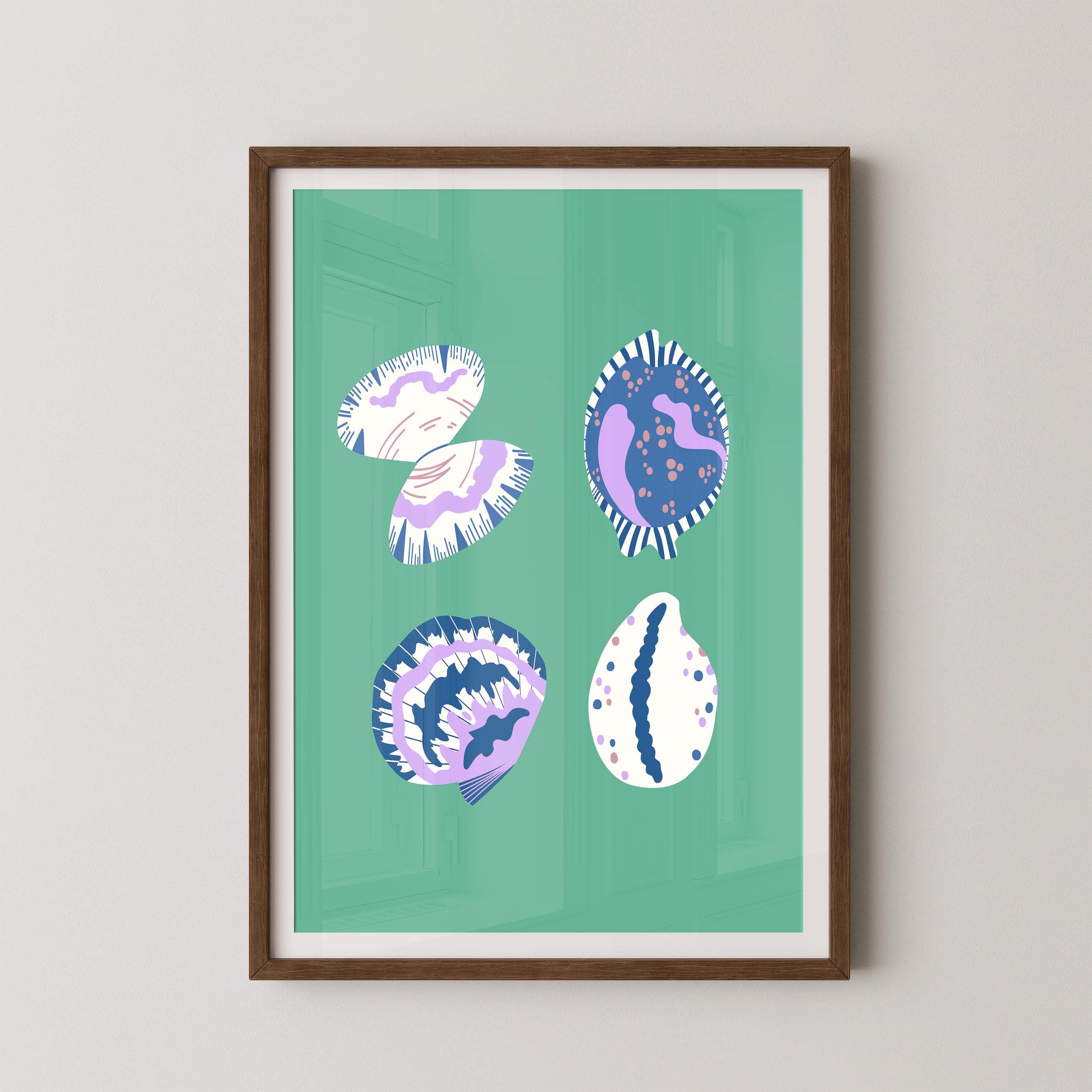 Shell Collection in Green