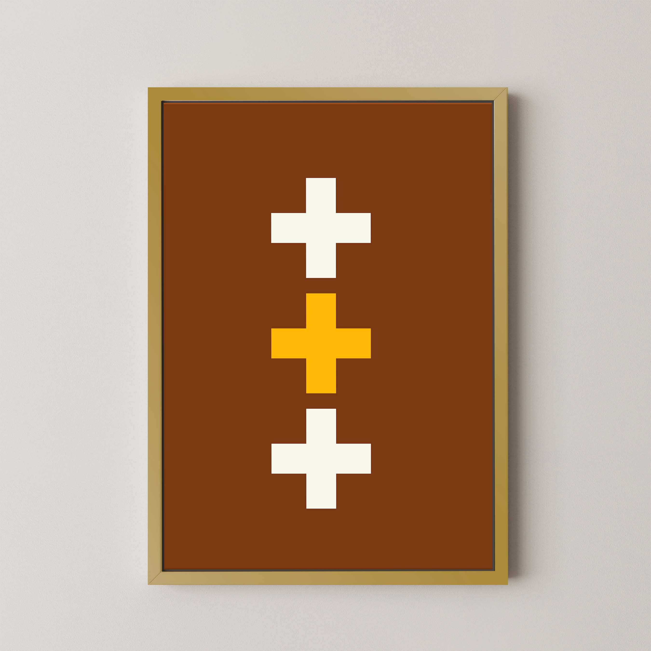 Swiss Cross in Copper
