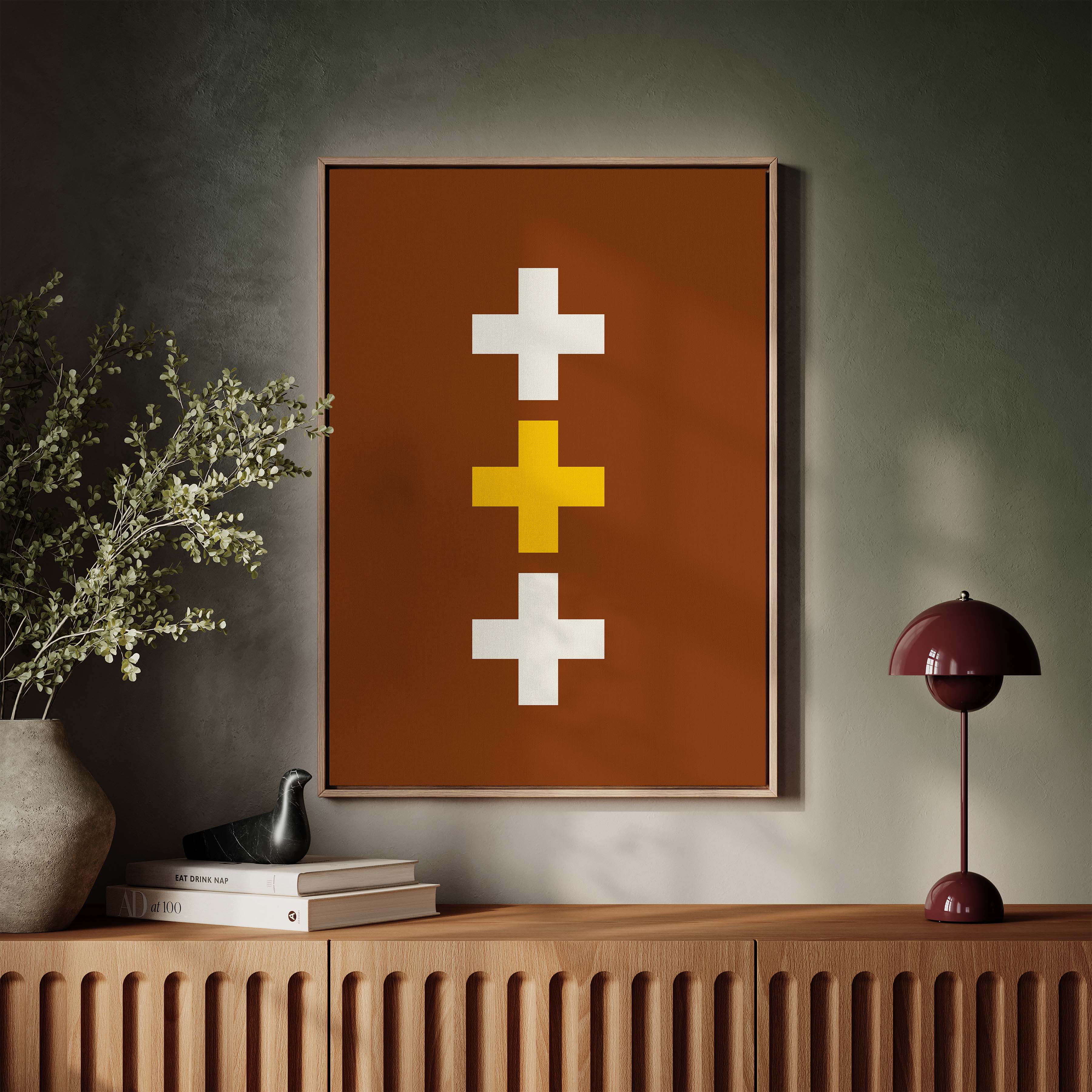 Swiss Cross in Copper