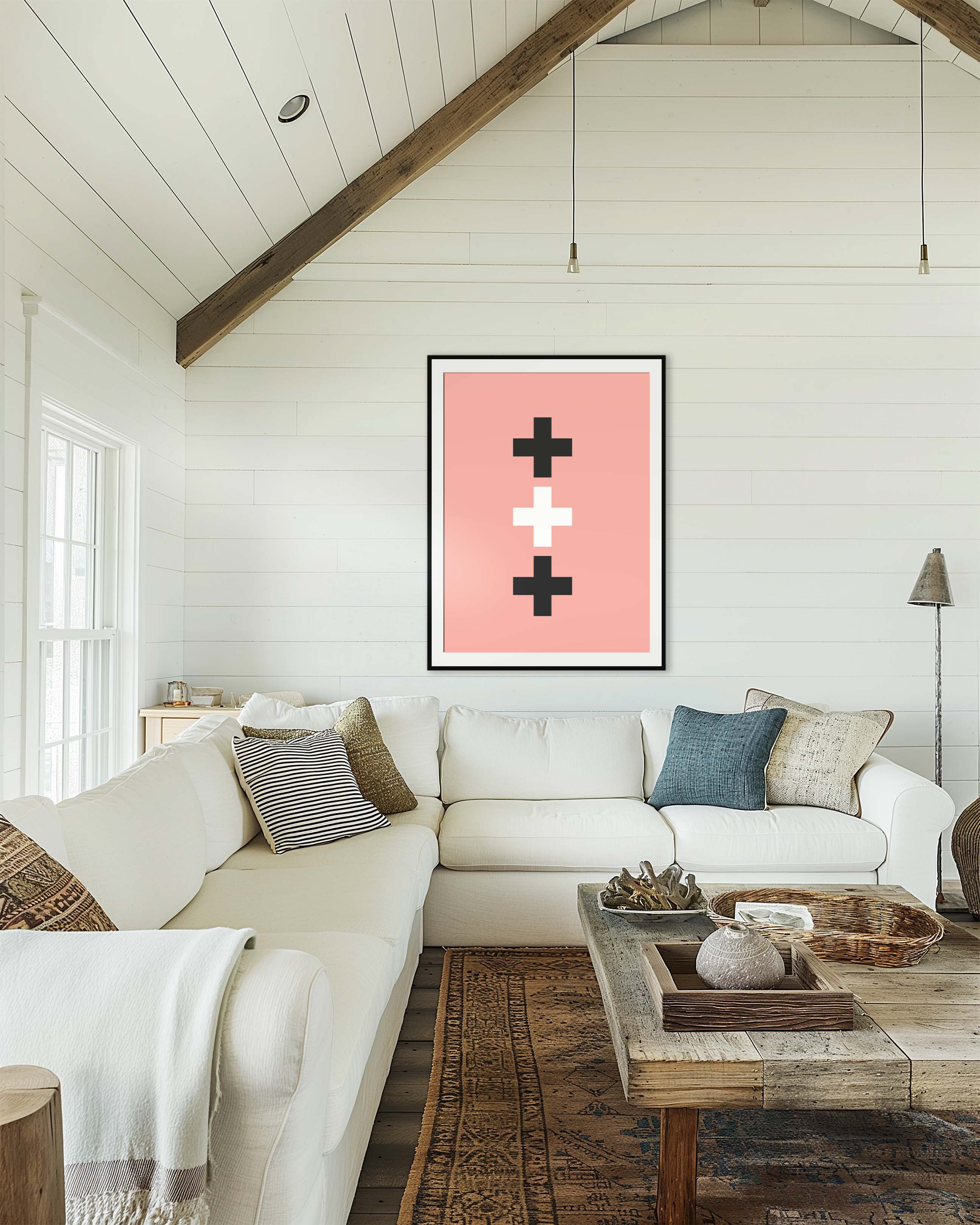 Swiss Cross in Salmon
