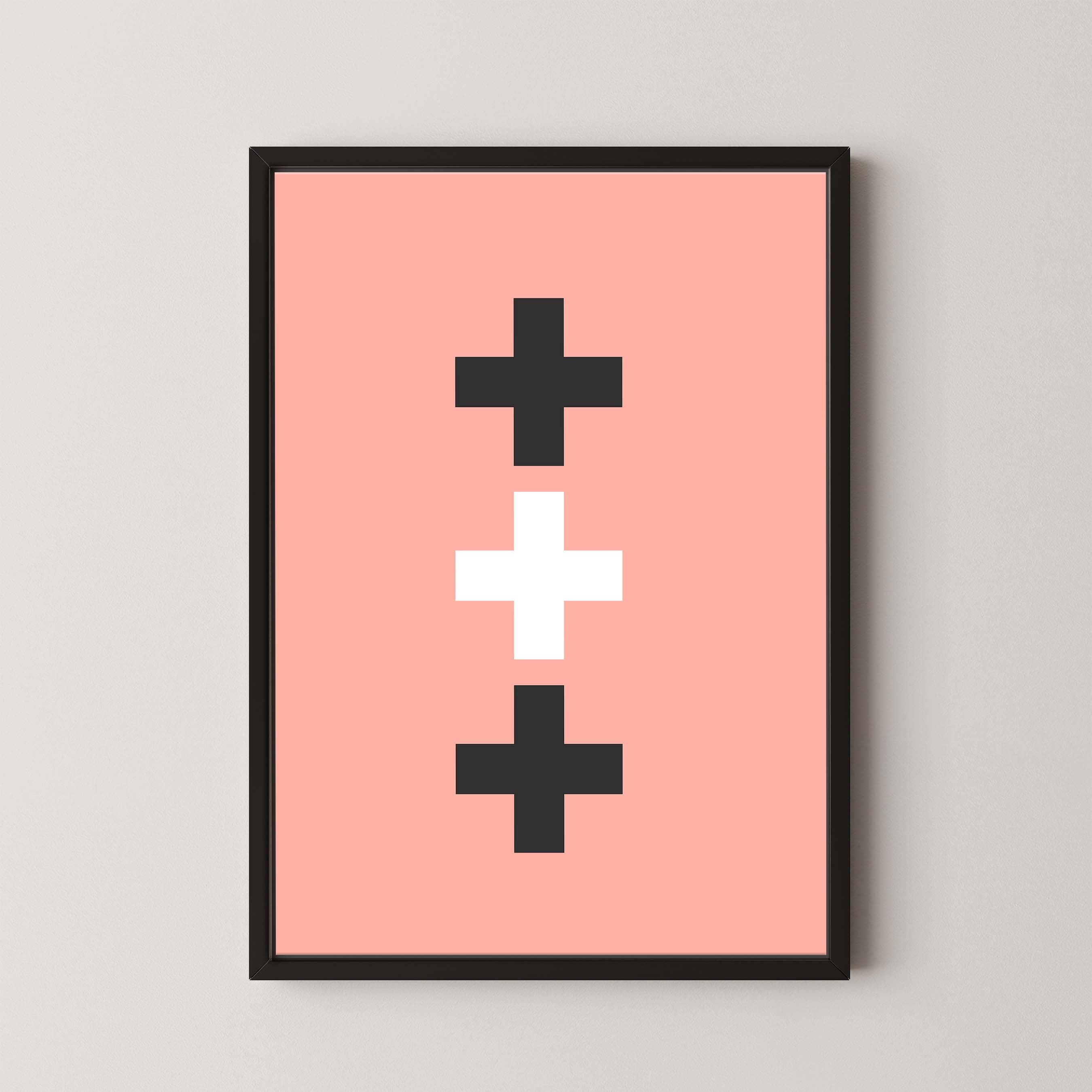 Swiss Cross in Salmon