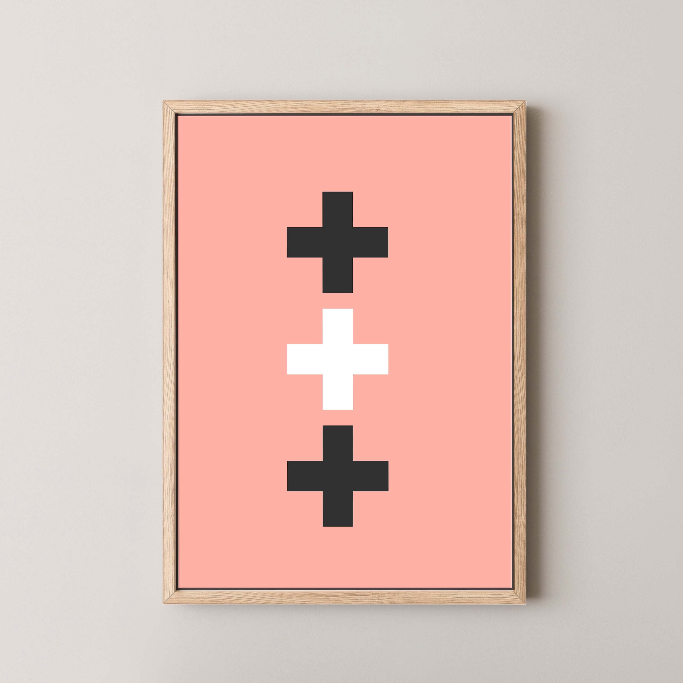 Swiss Cross in Salmon