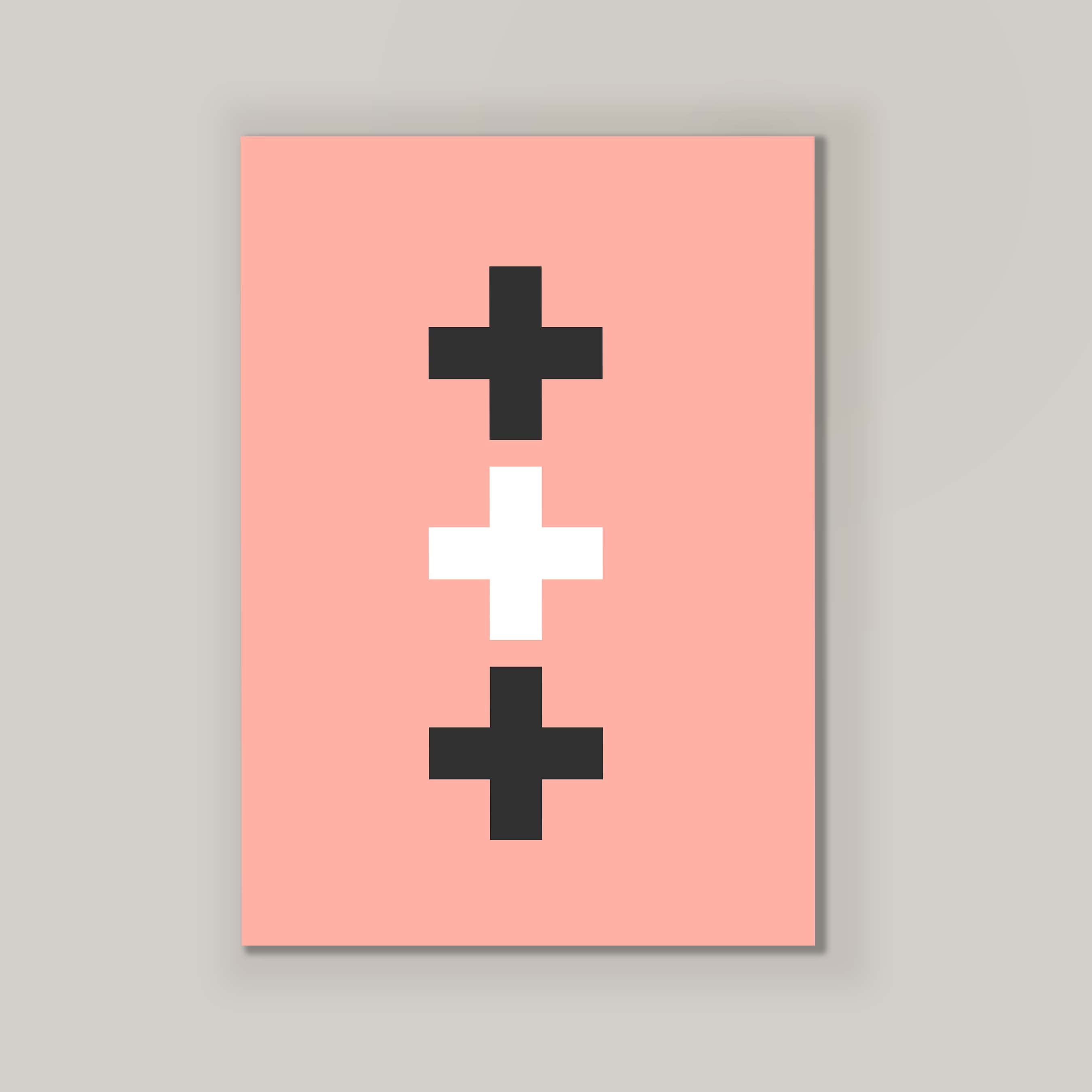 Swiss Cross in Salmon