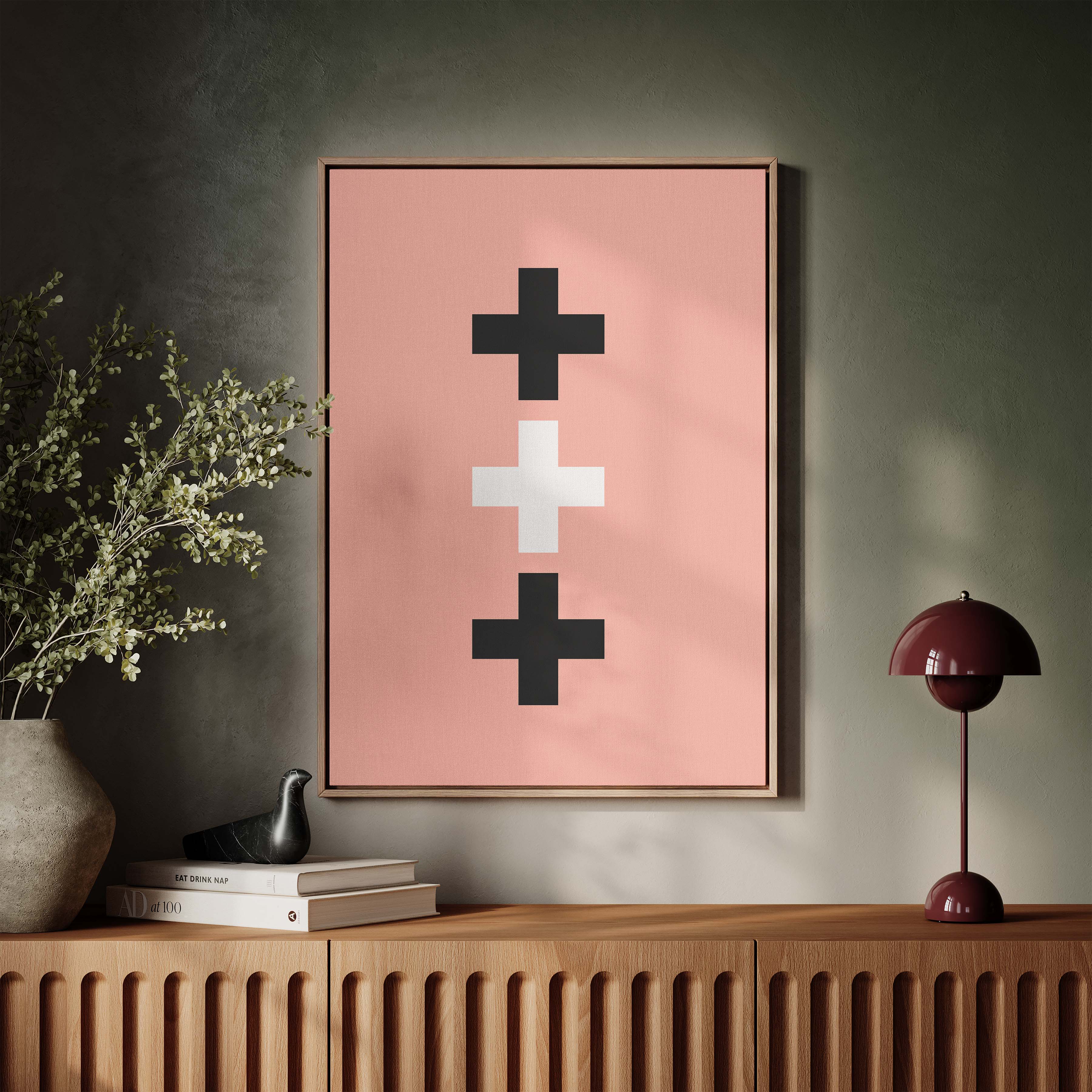 Swiss Cross in Salmon