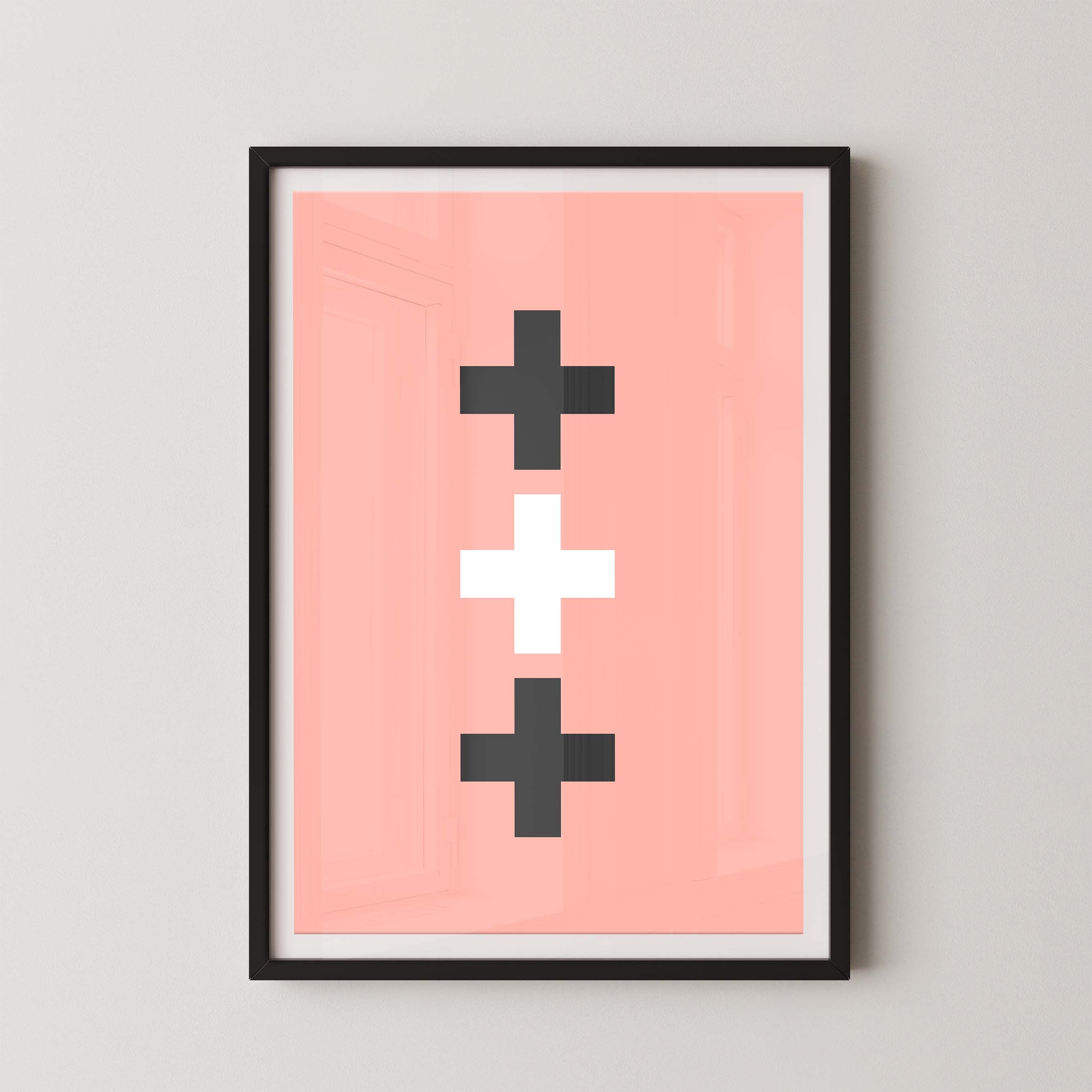 Swiss Cross in Salmon