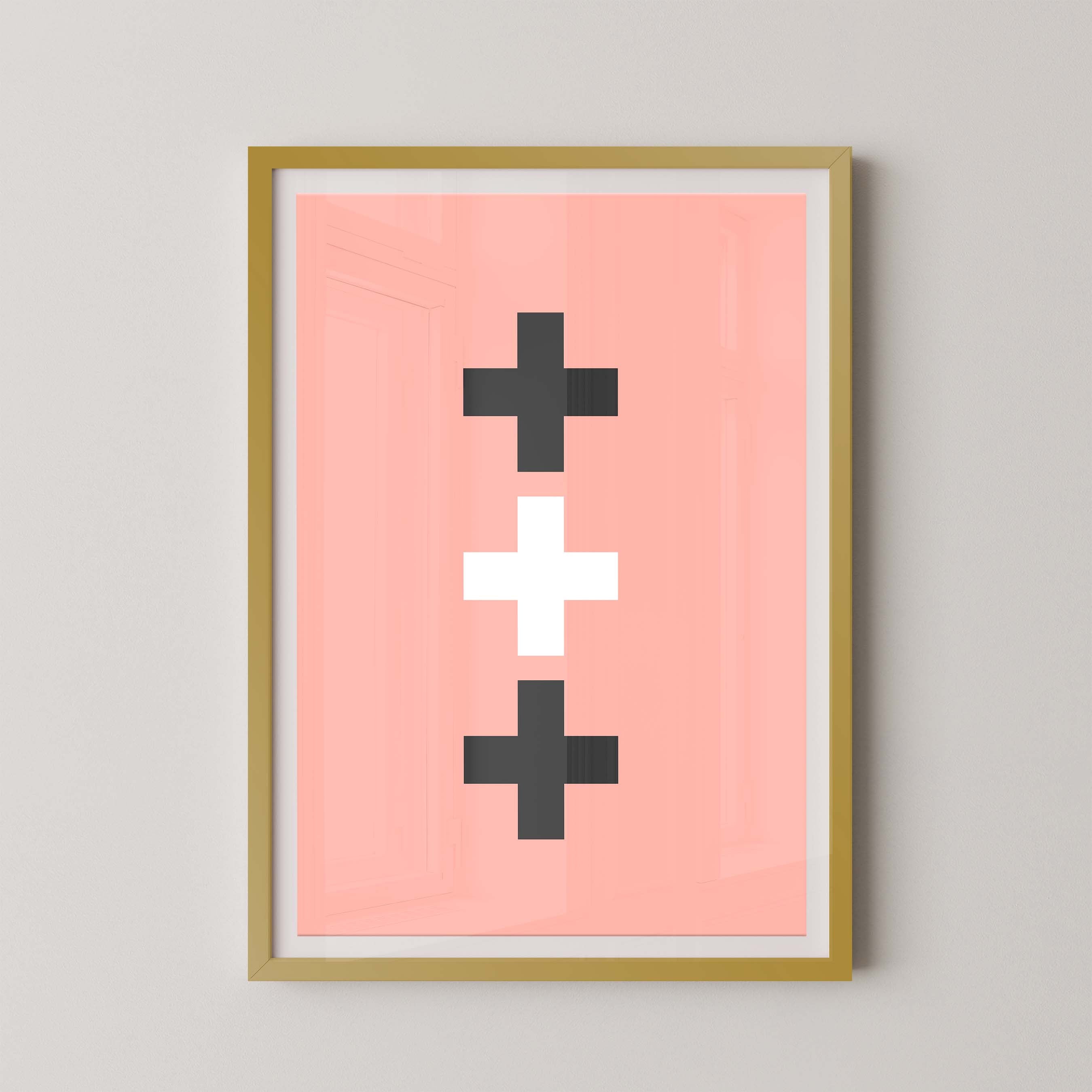 Swiss Cross in Salmon