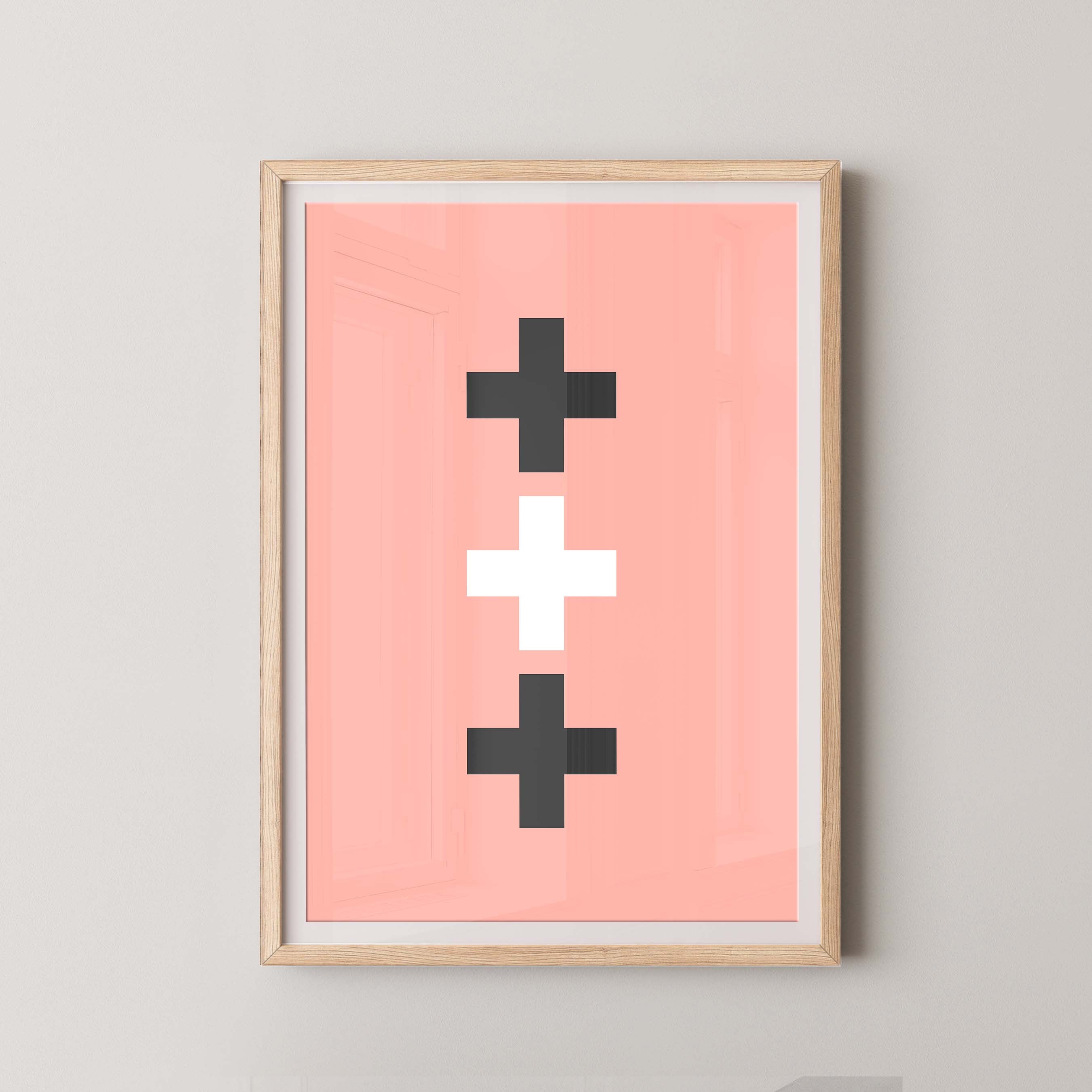 Swiss Cross in Salmon