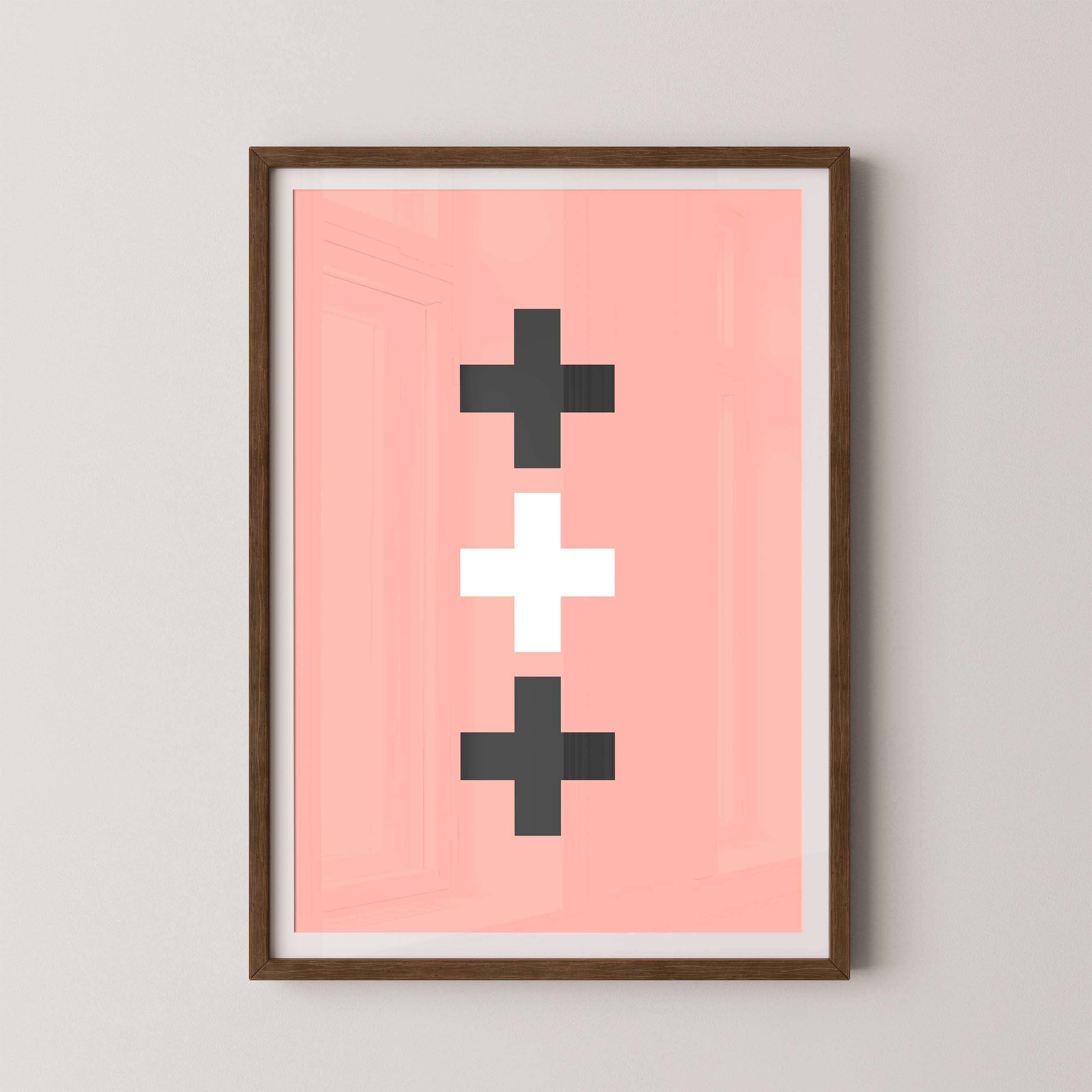 Swiss Cross in Salmon