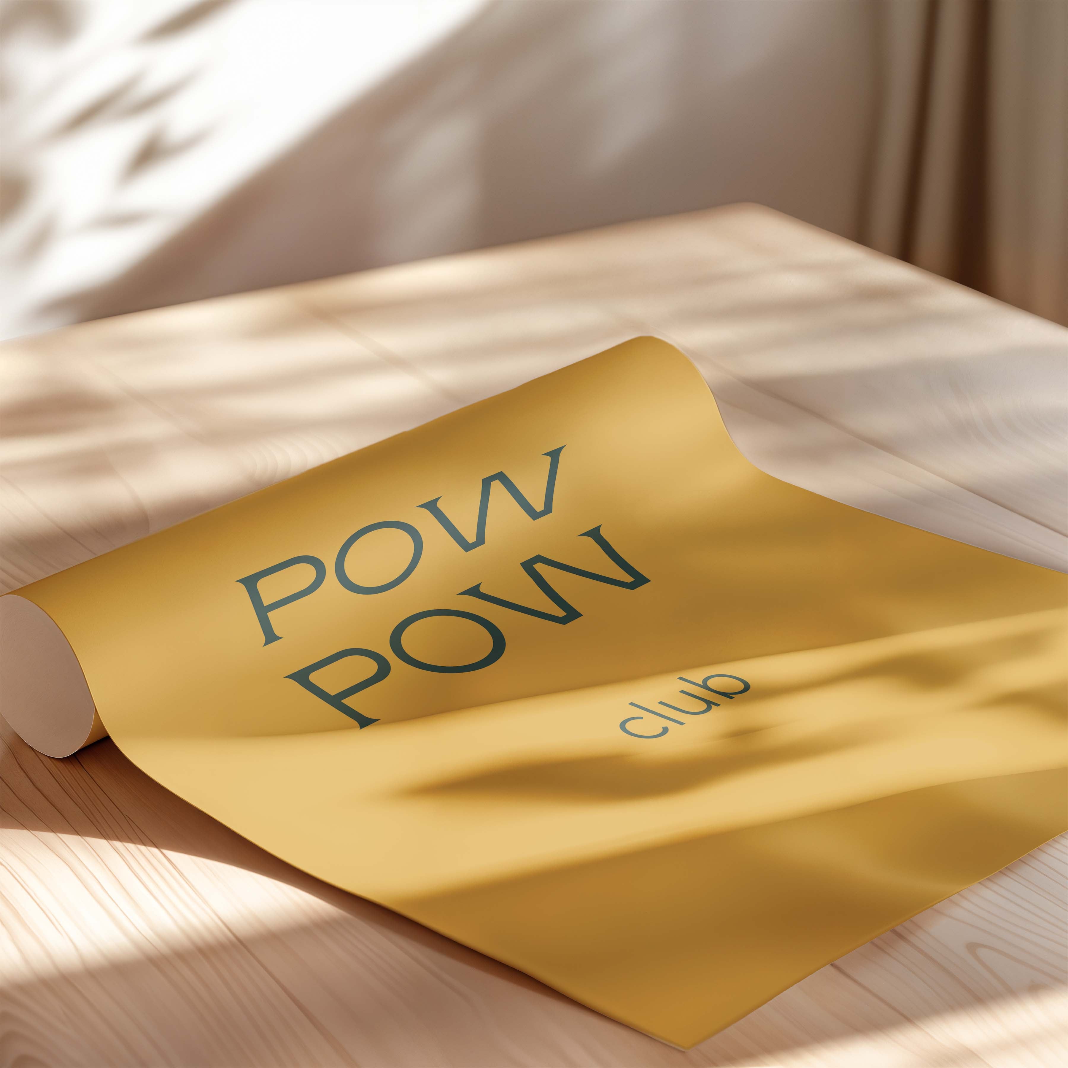 The Pow Pow Club in Gold and Navy