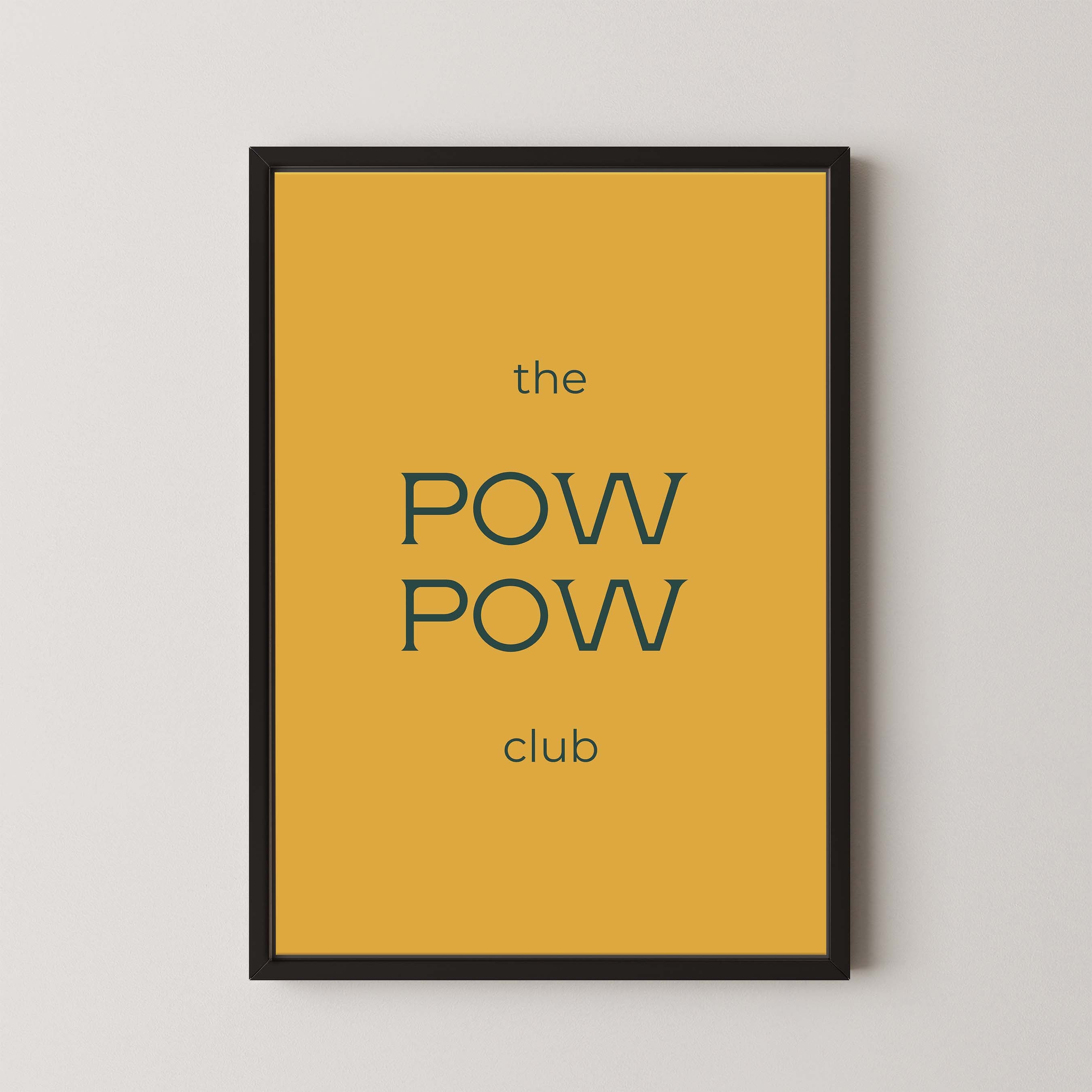 The Pow Pow Club in Gold and Navy