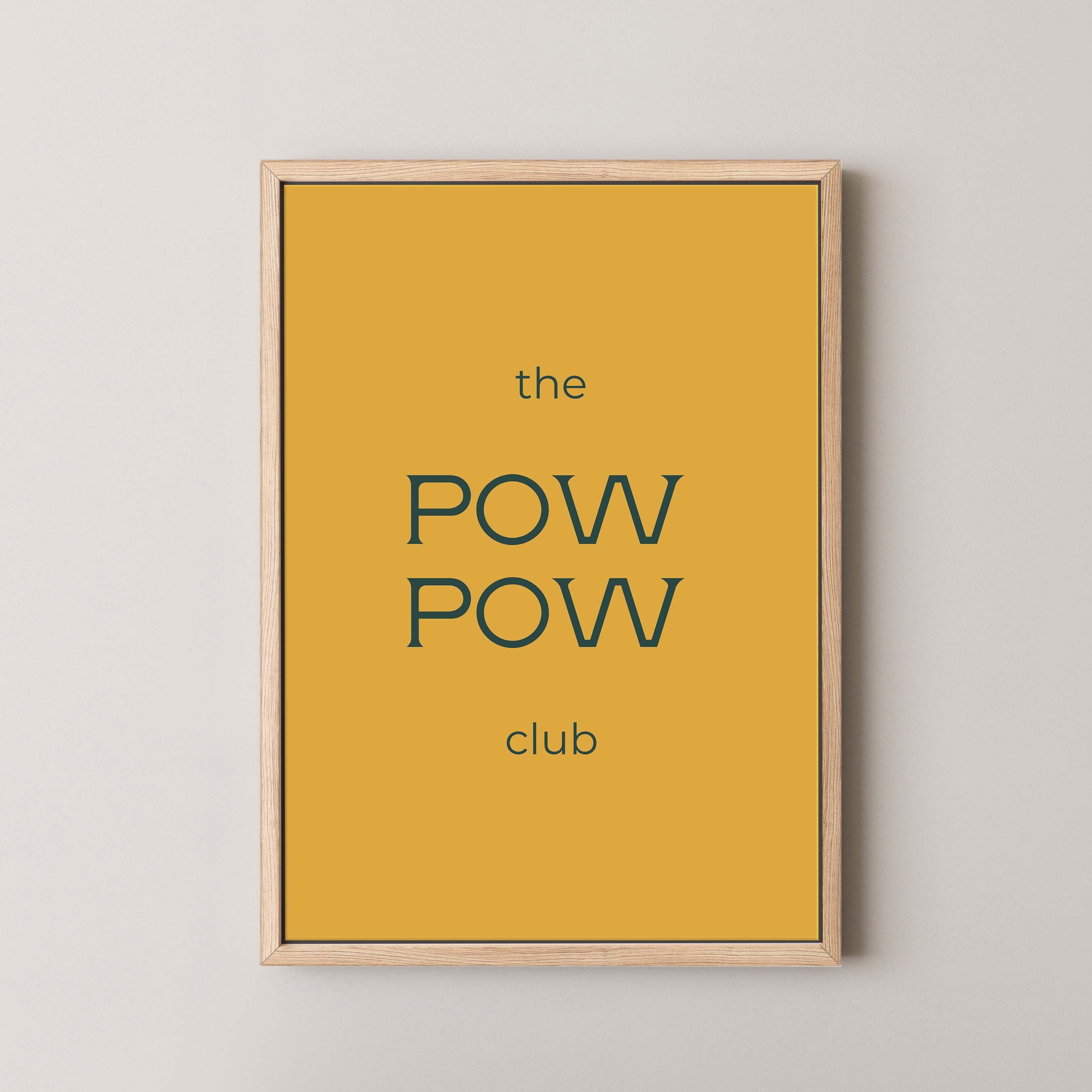 The Pow Pow Club in Gold and Navy
