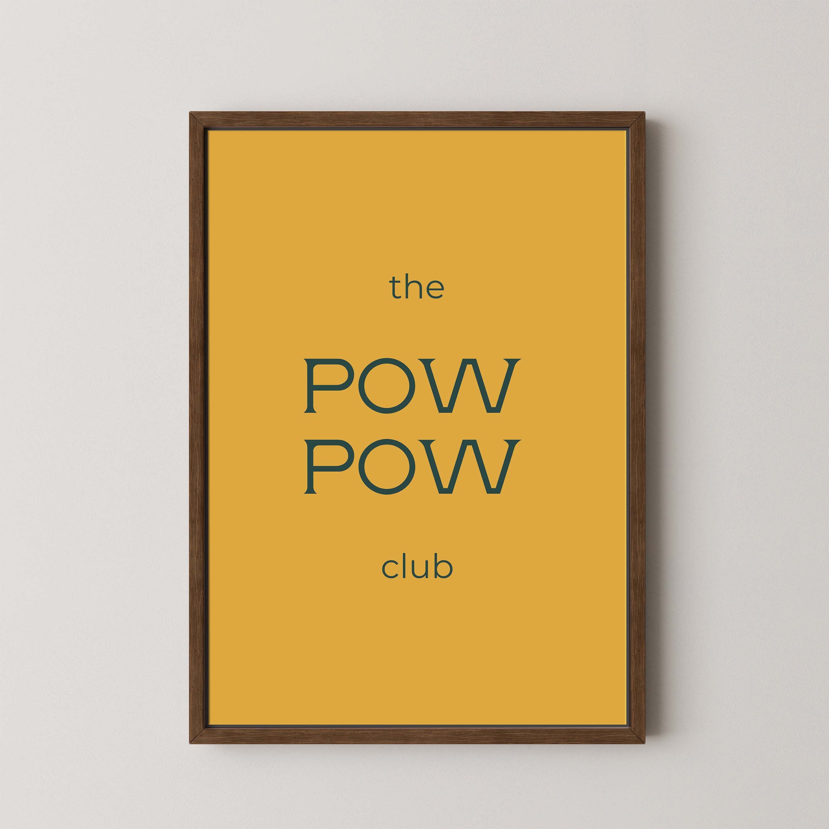 The Pow Pow Club in Gold and Navy