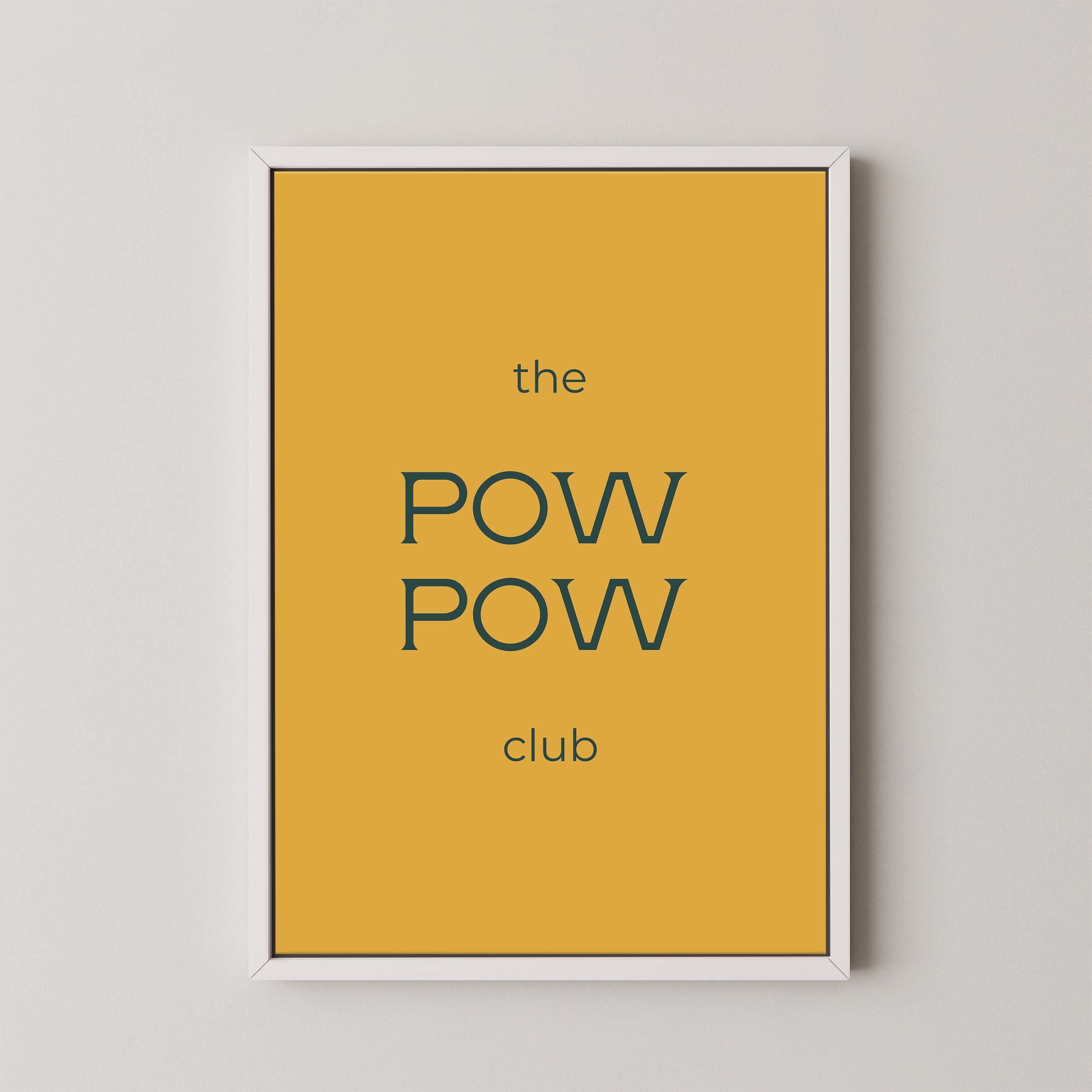 The Pow Pow Club in Gold and Navy