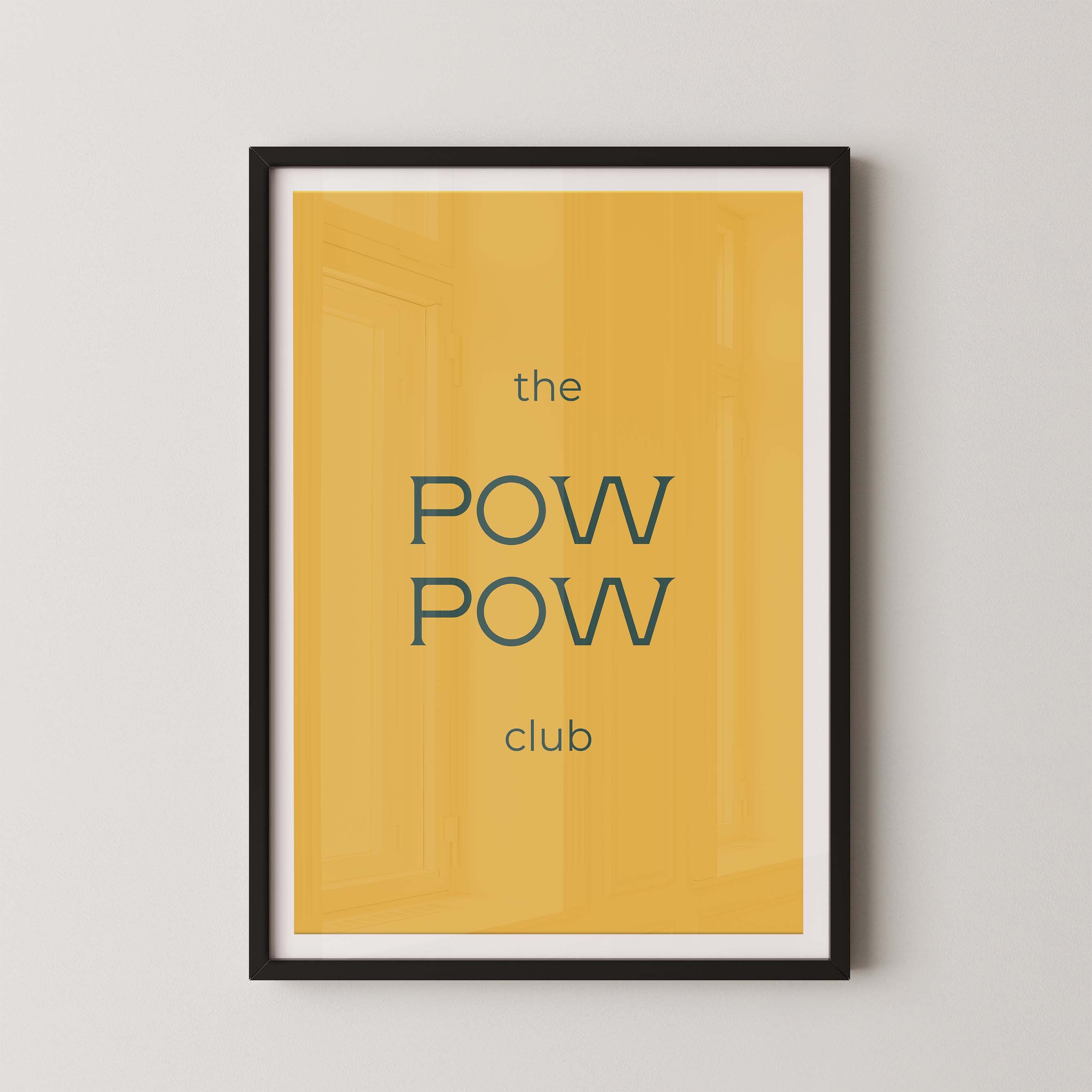 The Pow Pow Club in Gold and Navy