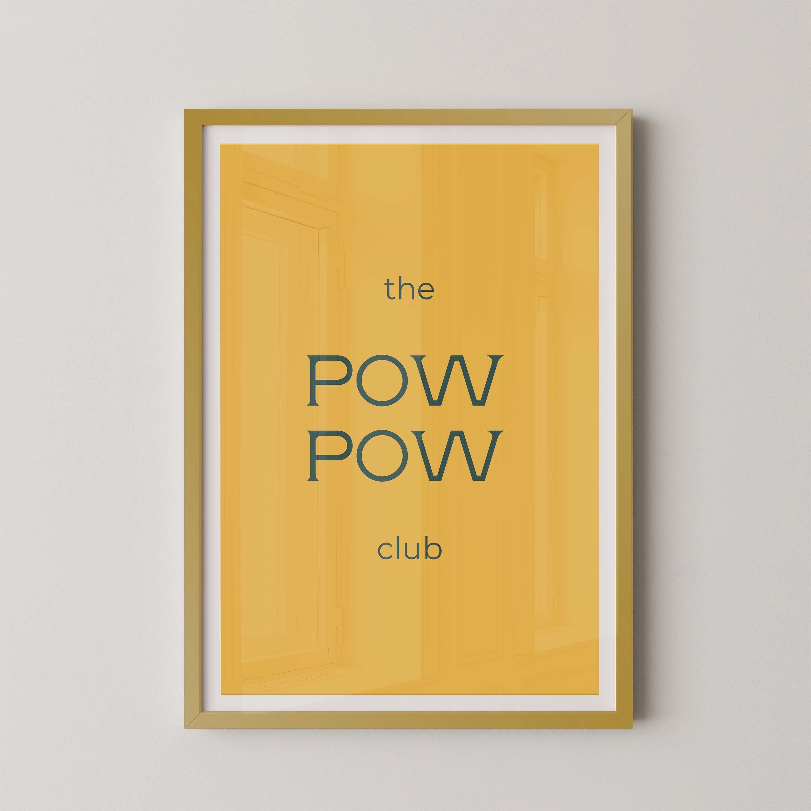 The Pow Pow Club in Gold and Navy