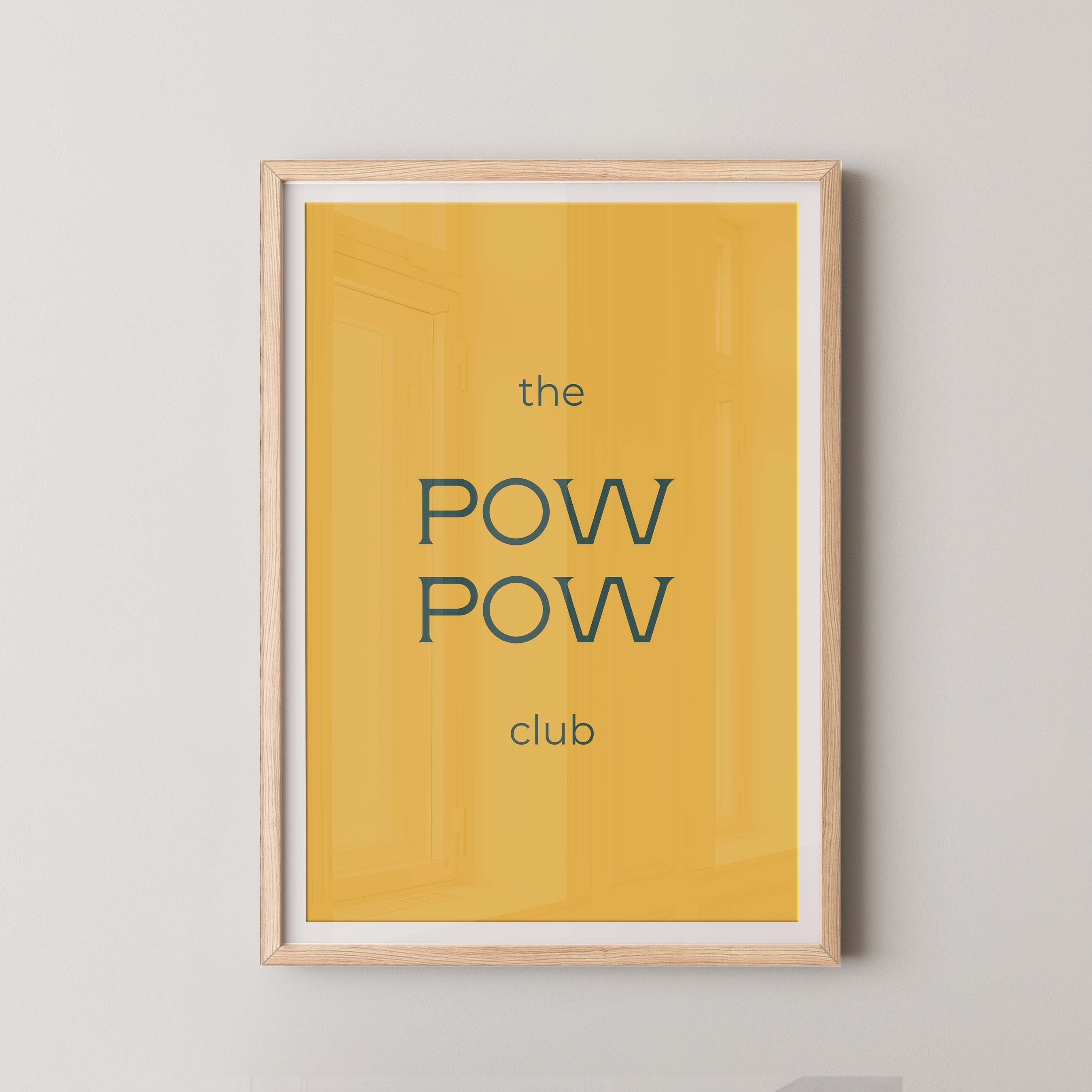 The Pow Pow Club in Gold and Navy