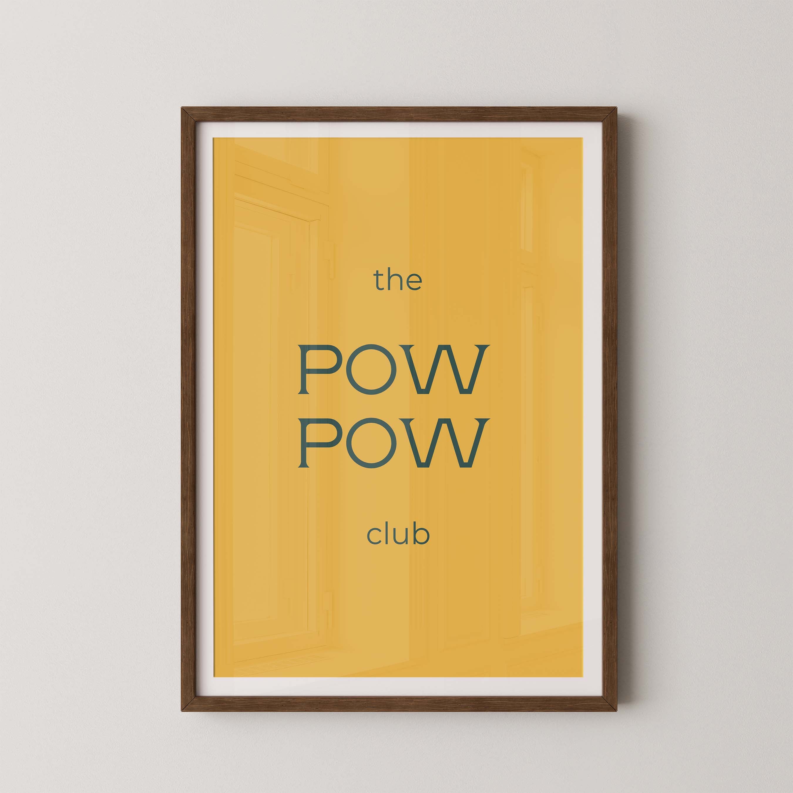 The Pow Pow Club in Gold and Navy