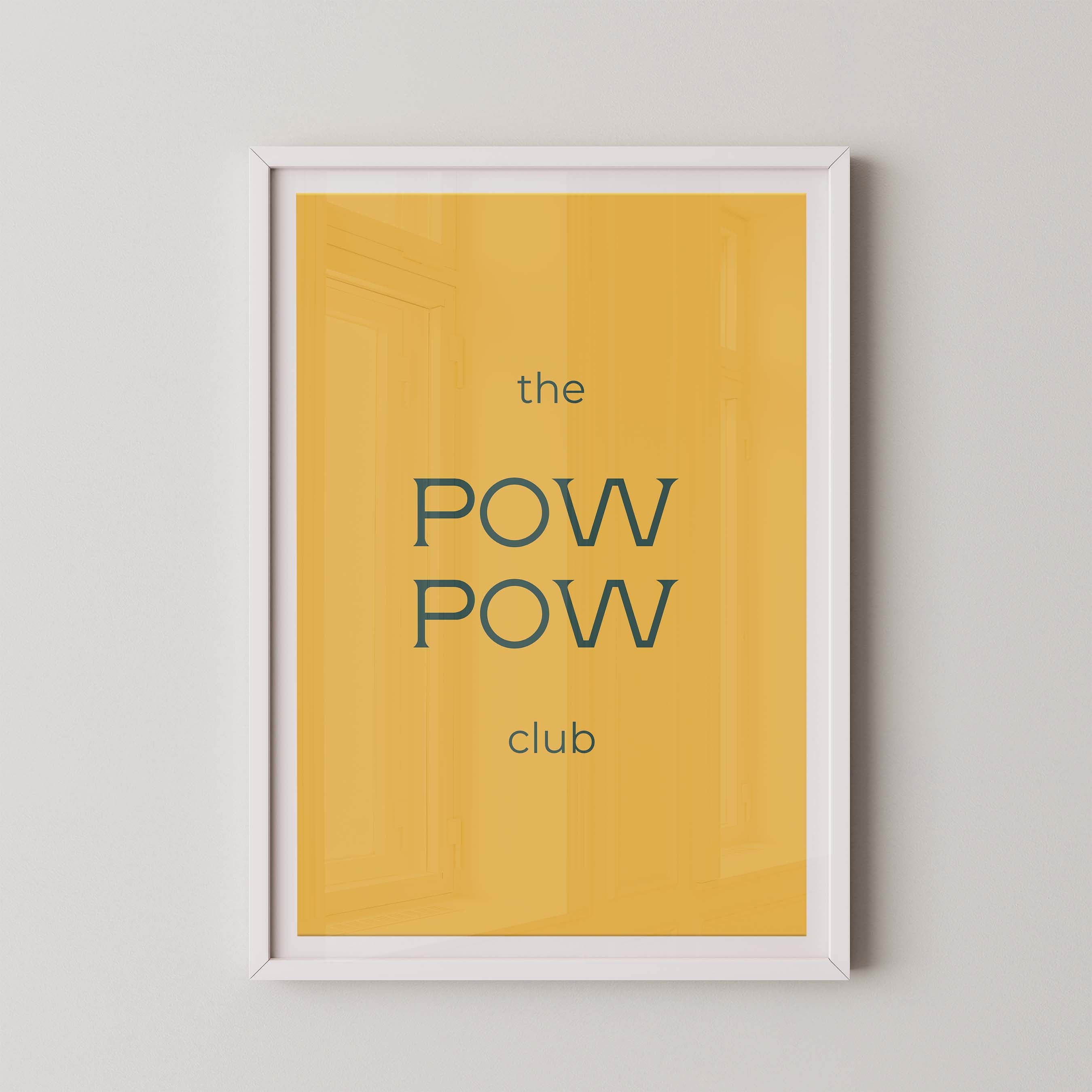 The Pow Pow Club in Gold and Navy