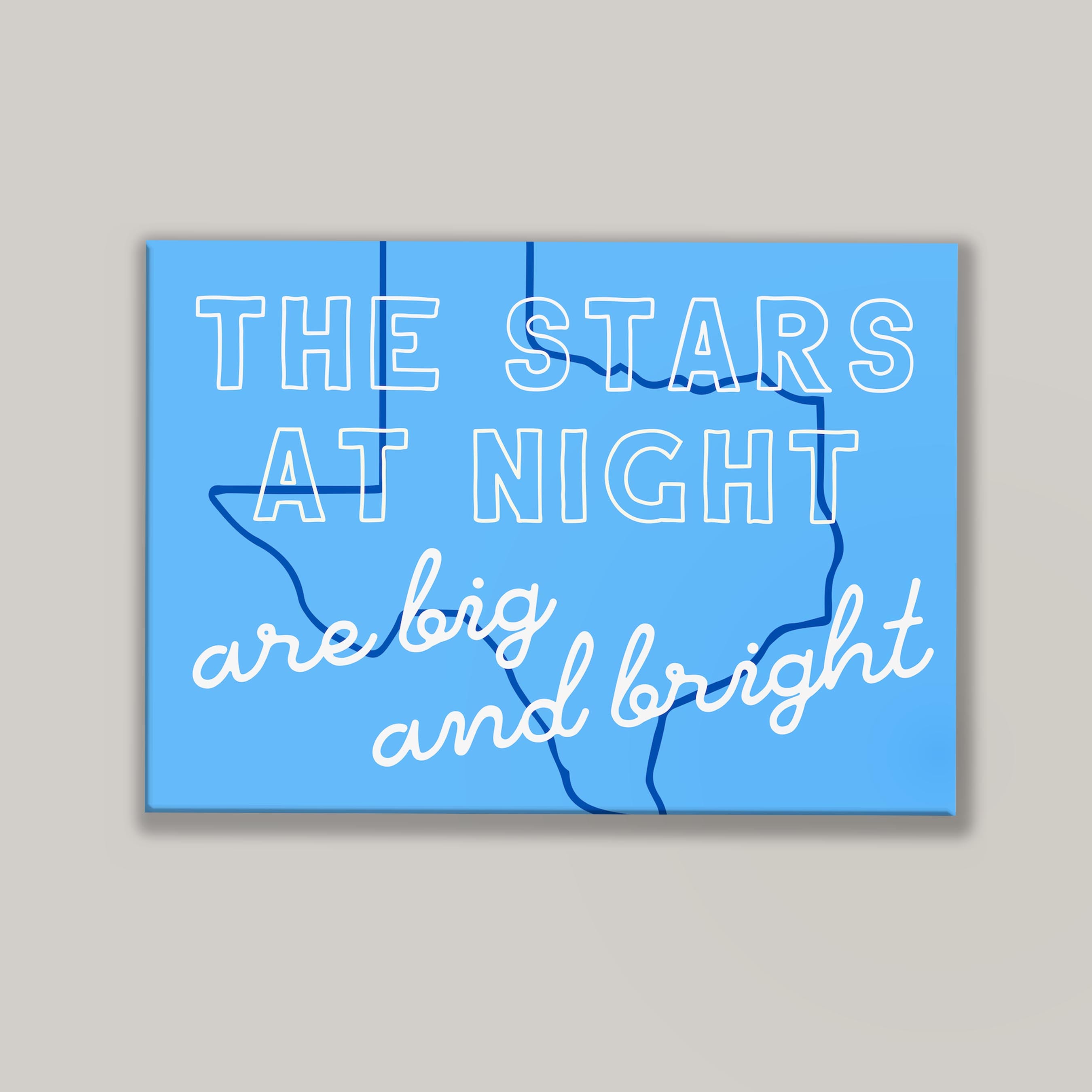The Stars at Night in Blue