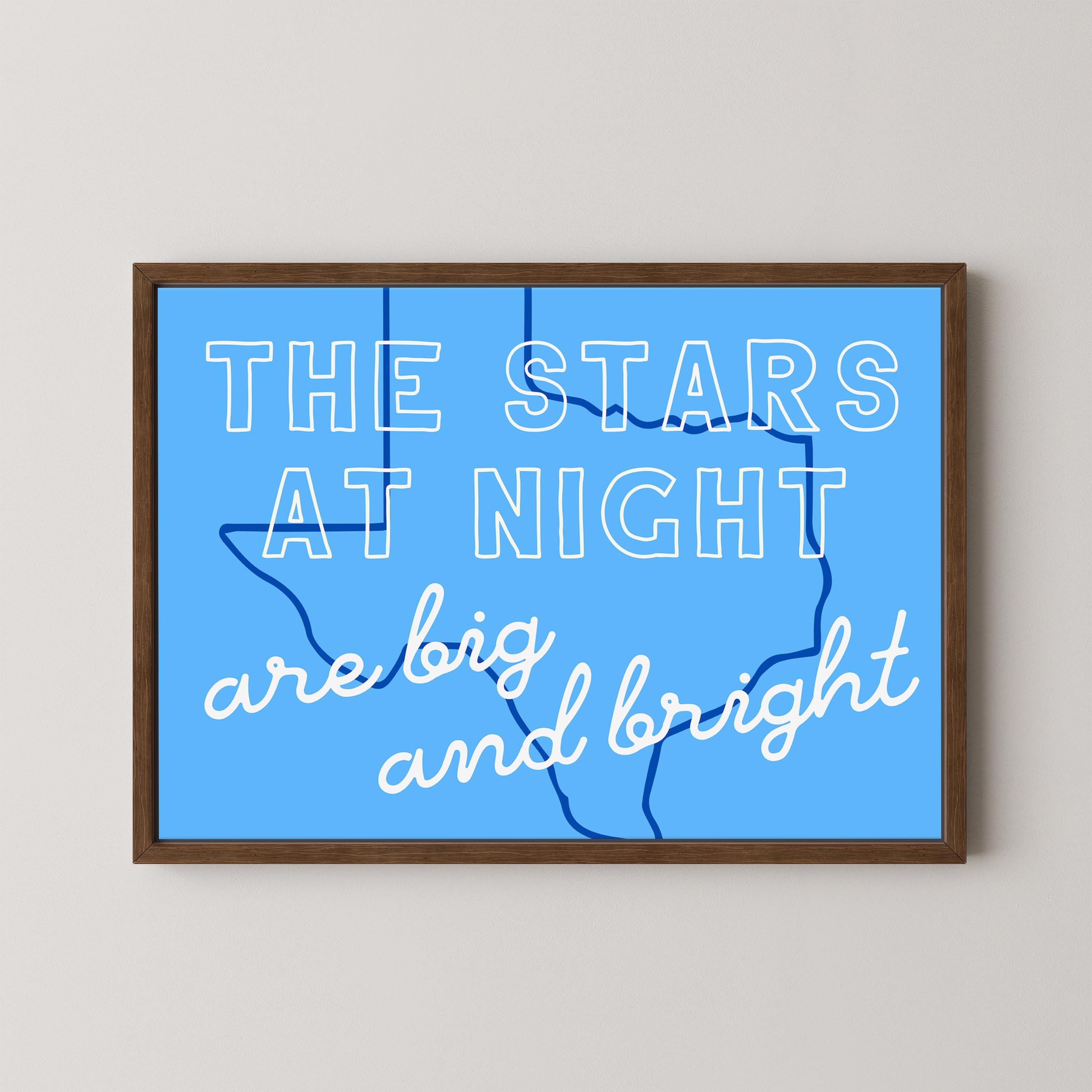 The Stars at Night in Blue