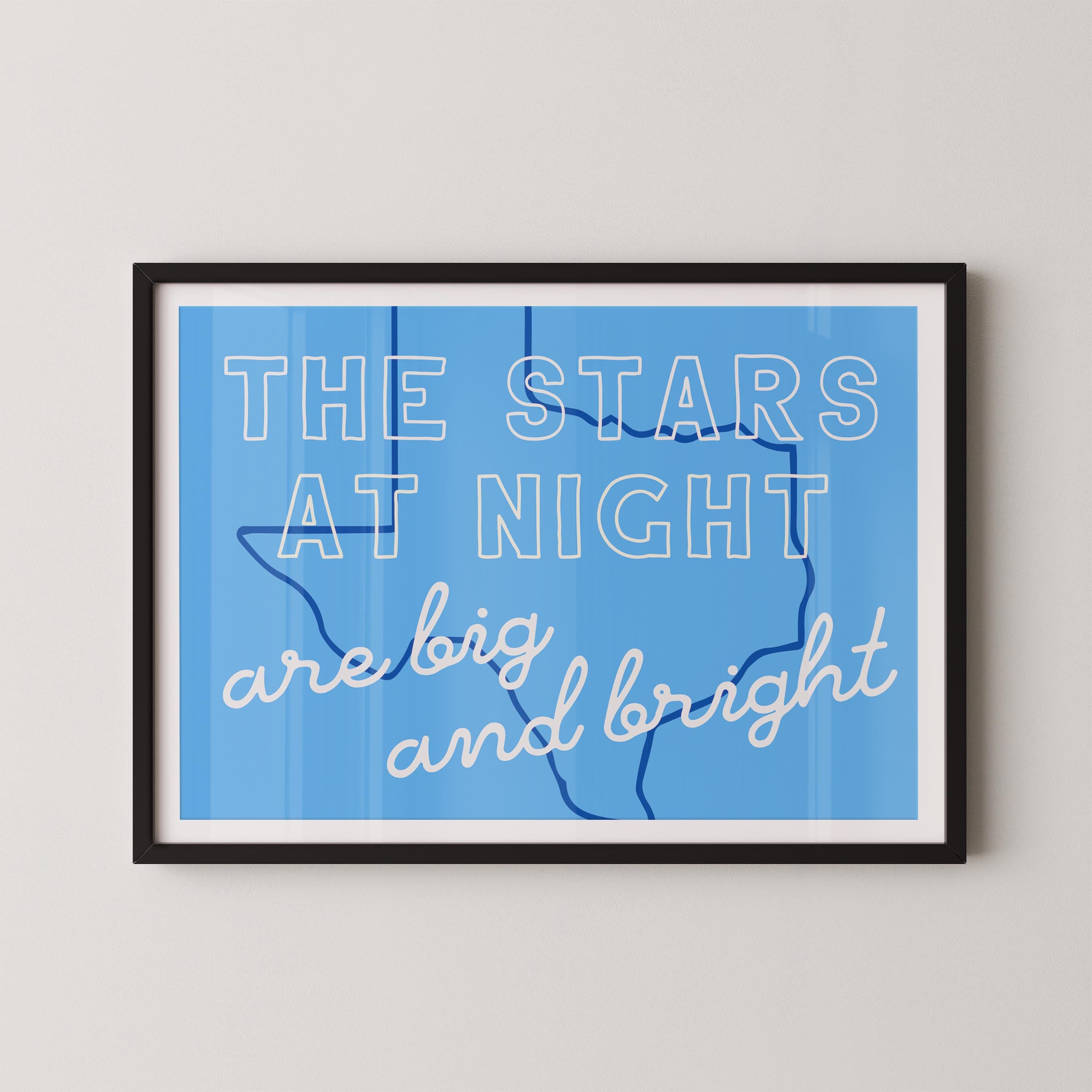 The Stars at Night in Blue