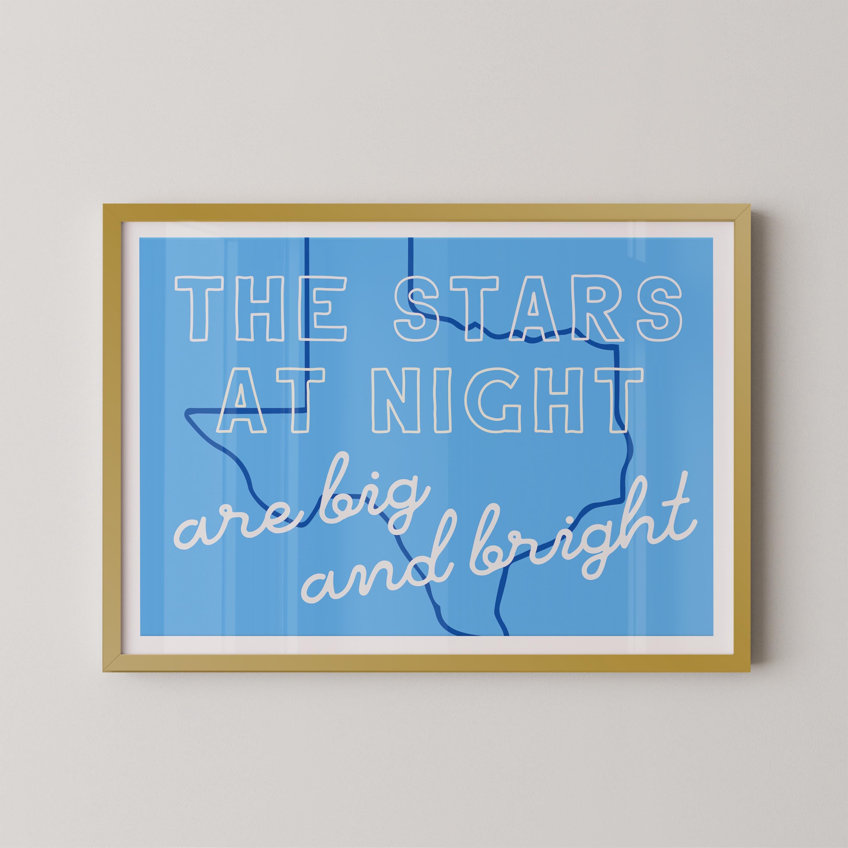 The Stars at Night in Blue