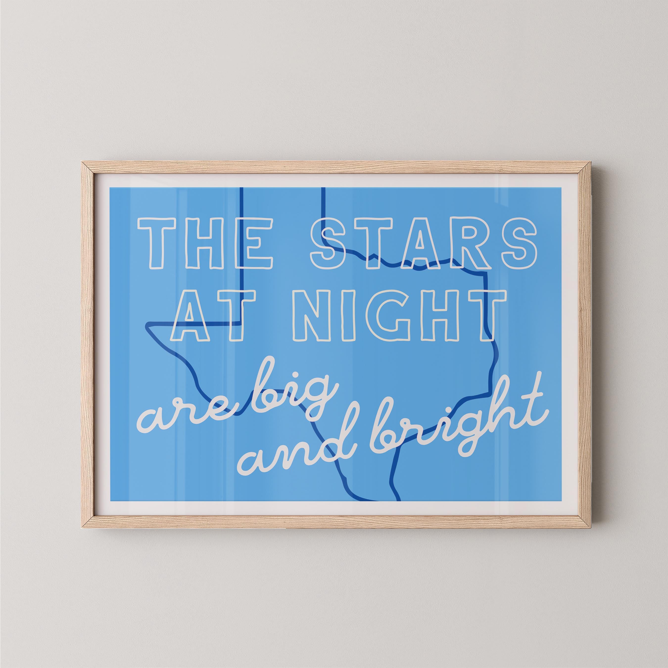 The Stars at Night in Blue