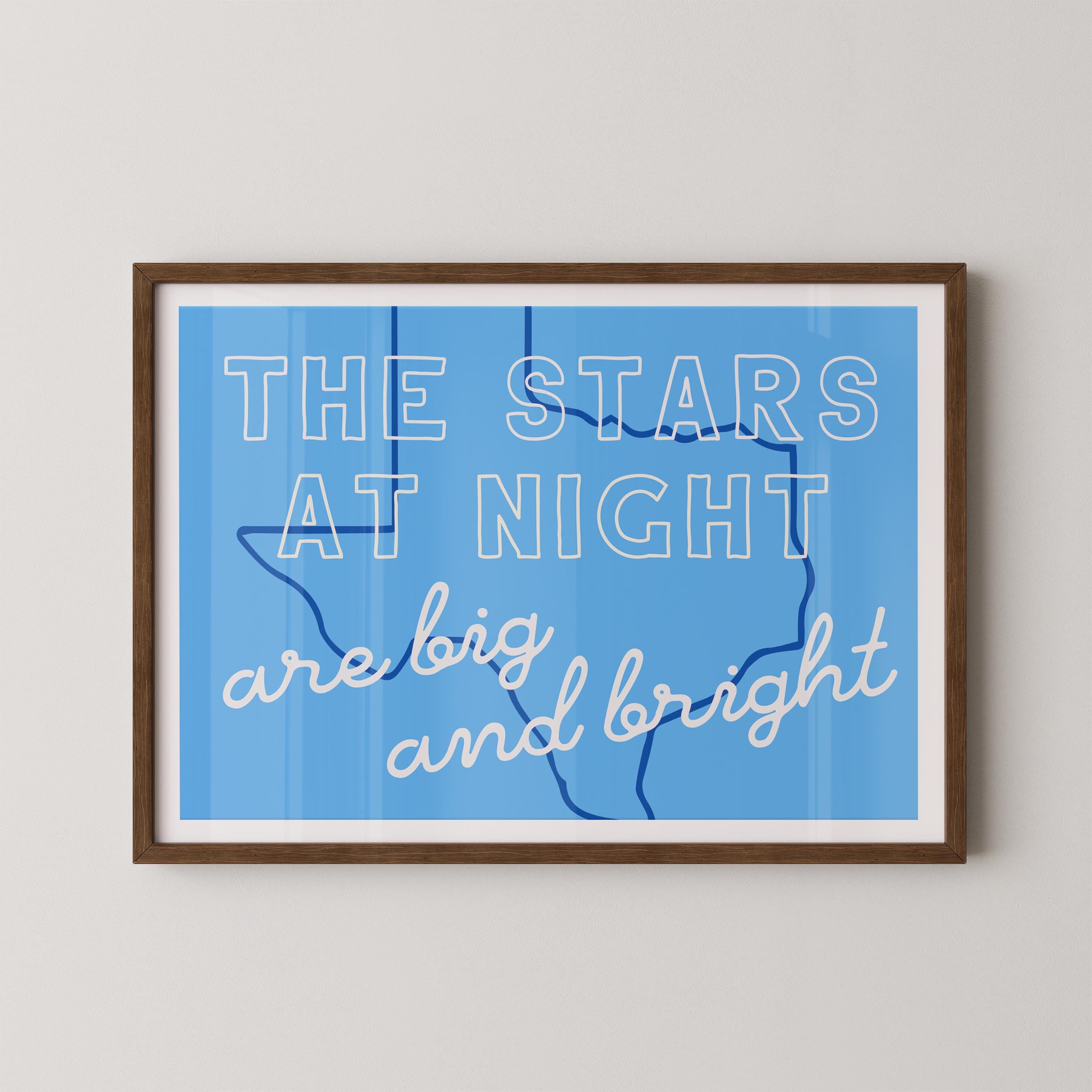The Stars at Night in Blue