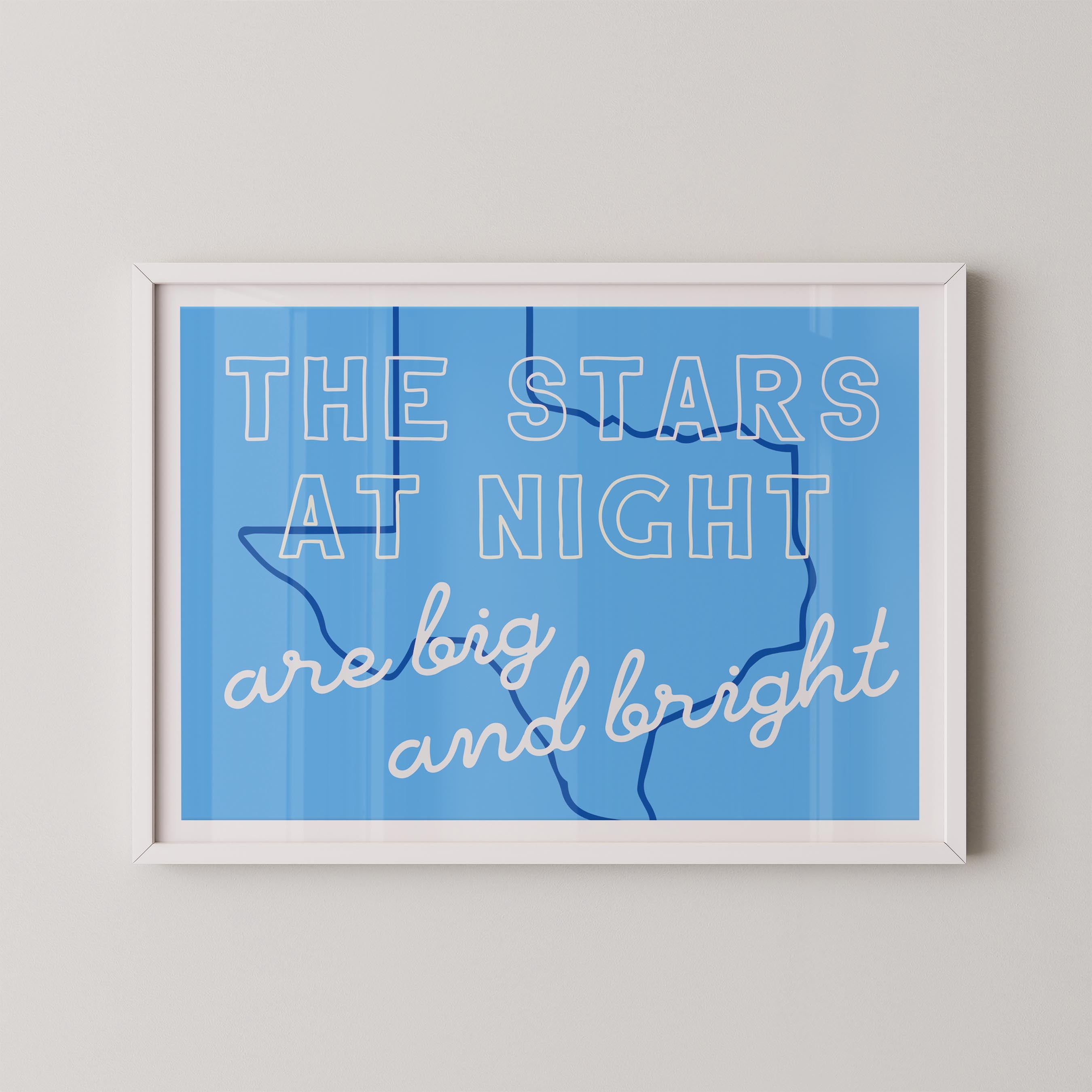 The Stars at Night in Blue
