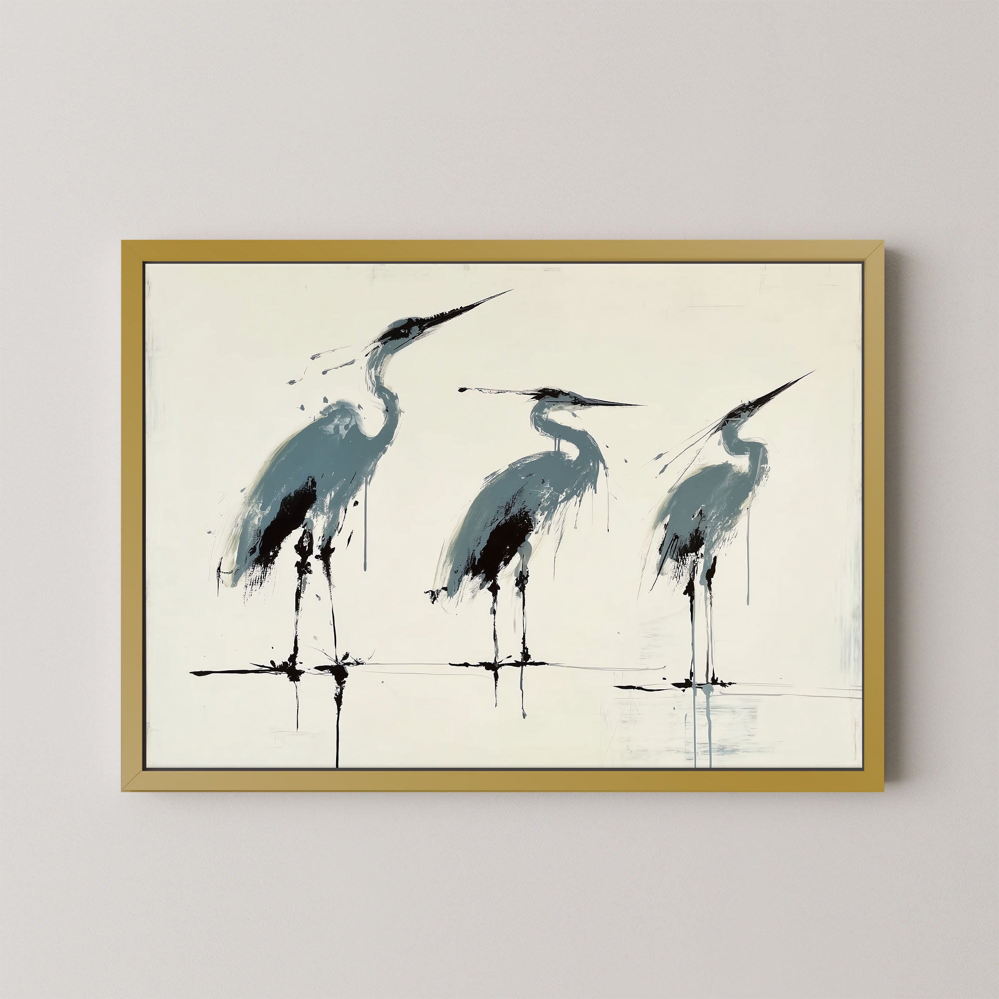 Three Herons I