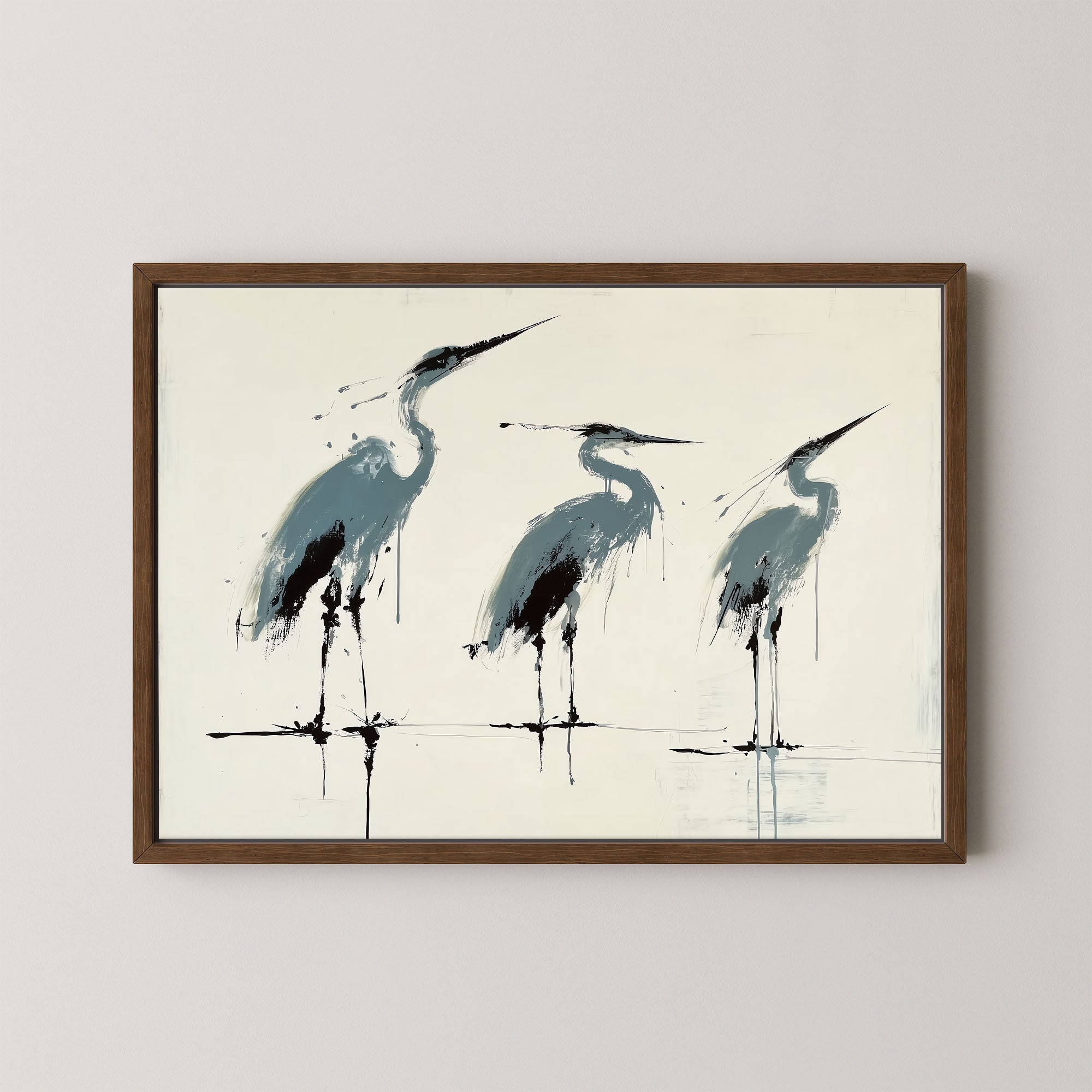 Three Herons I