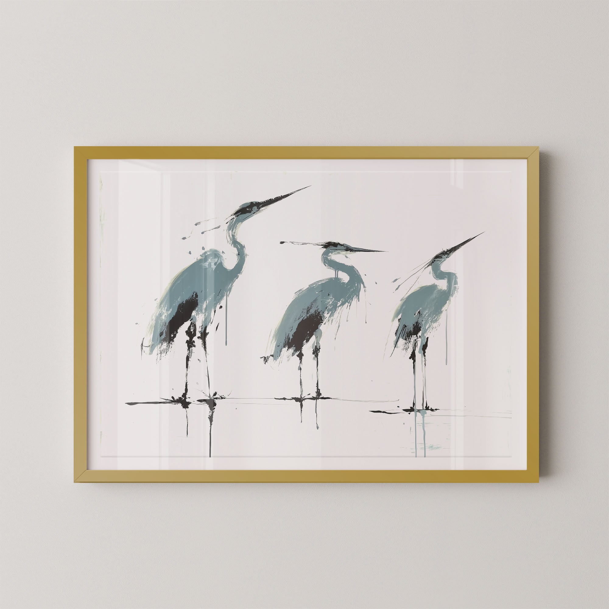 Three Herons I