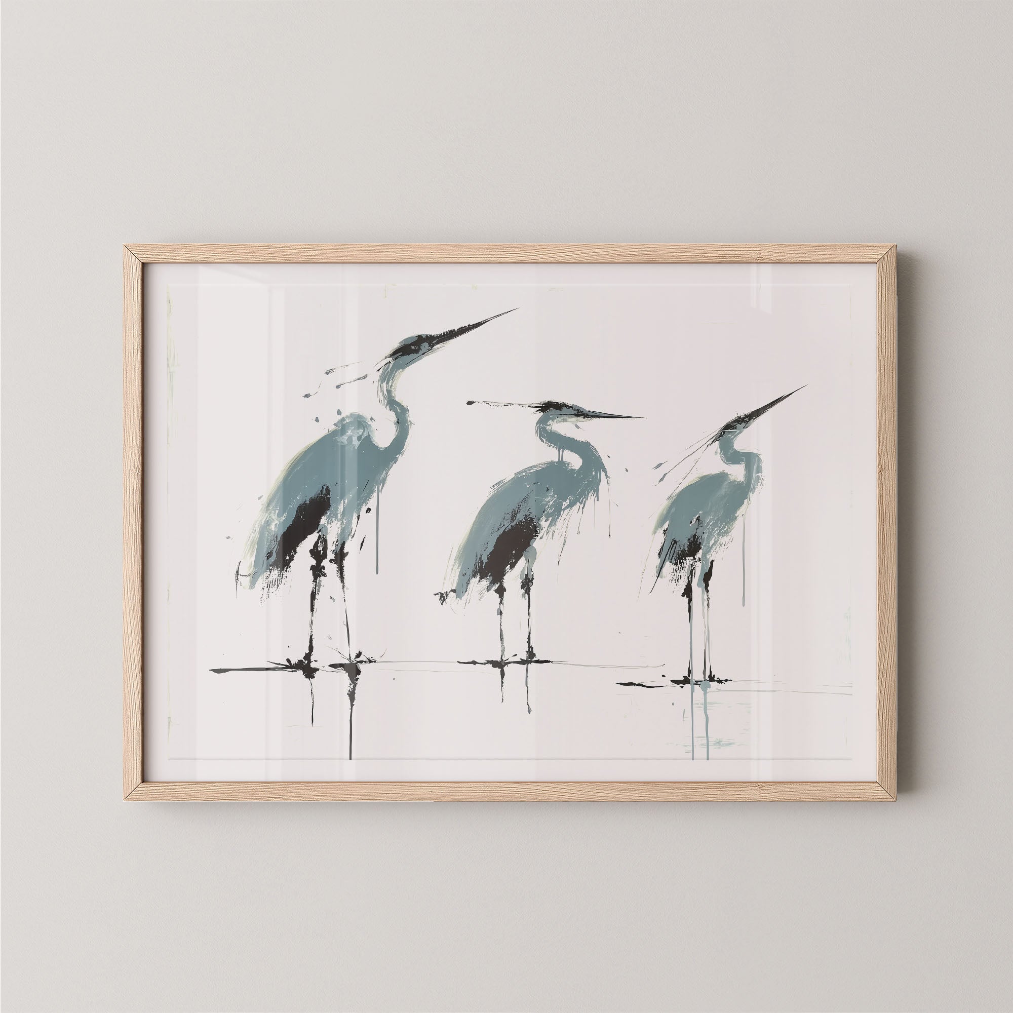 Three Herons I