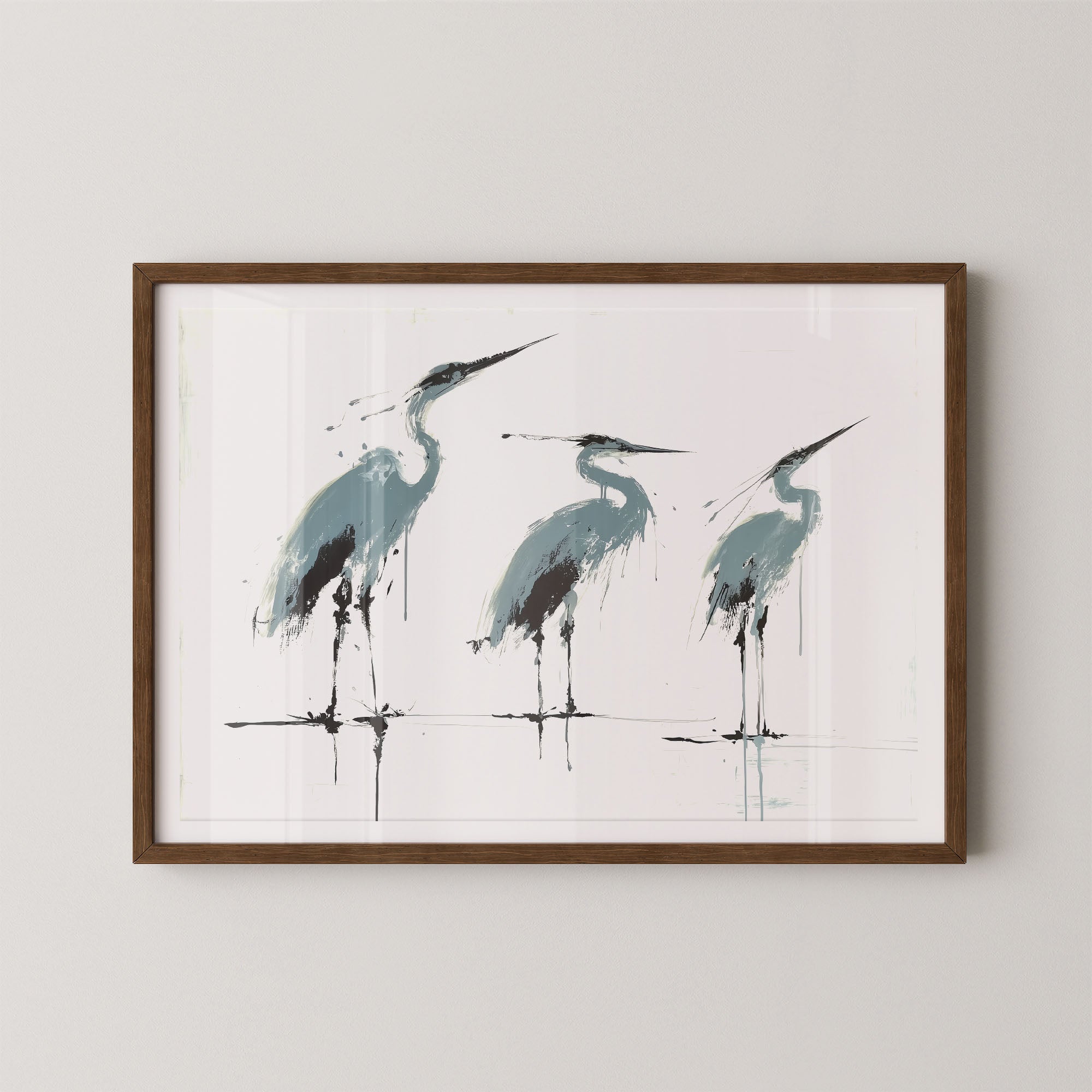 Three Herons I