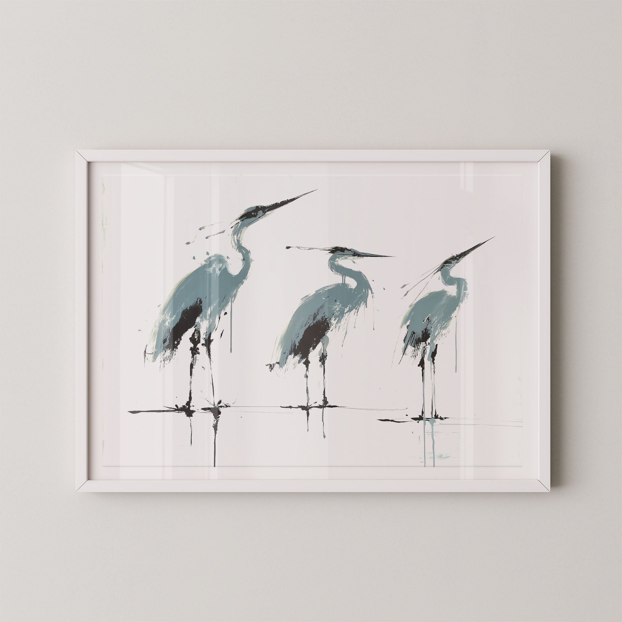 Three Herons I
