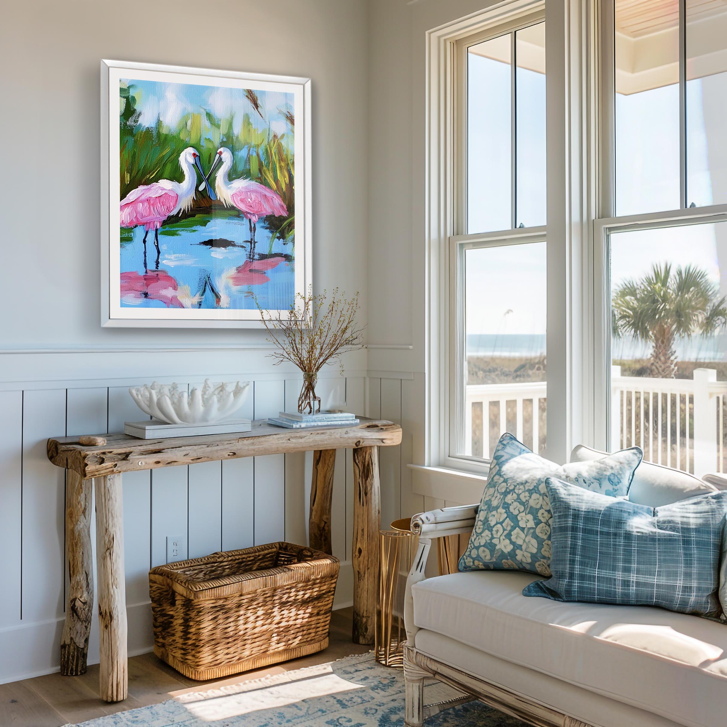 Two Spoonbills