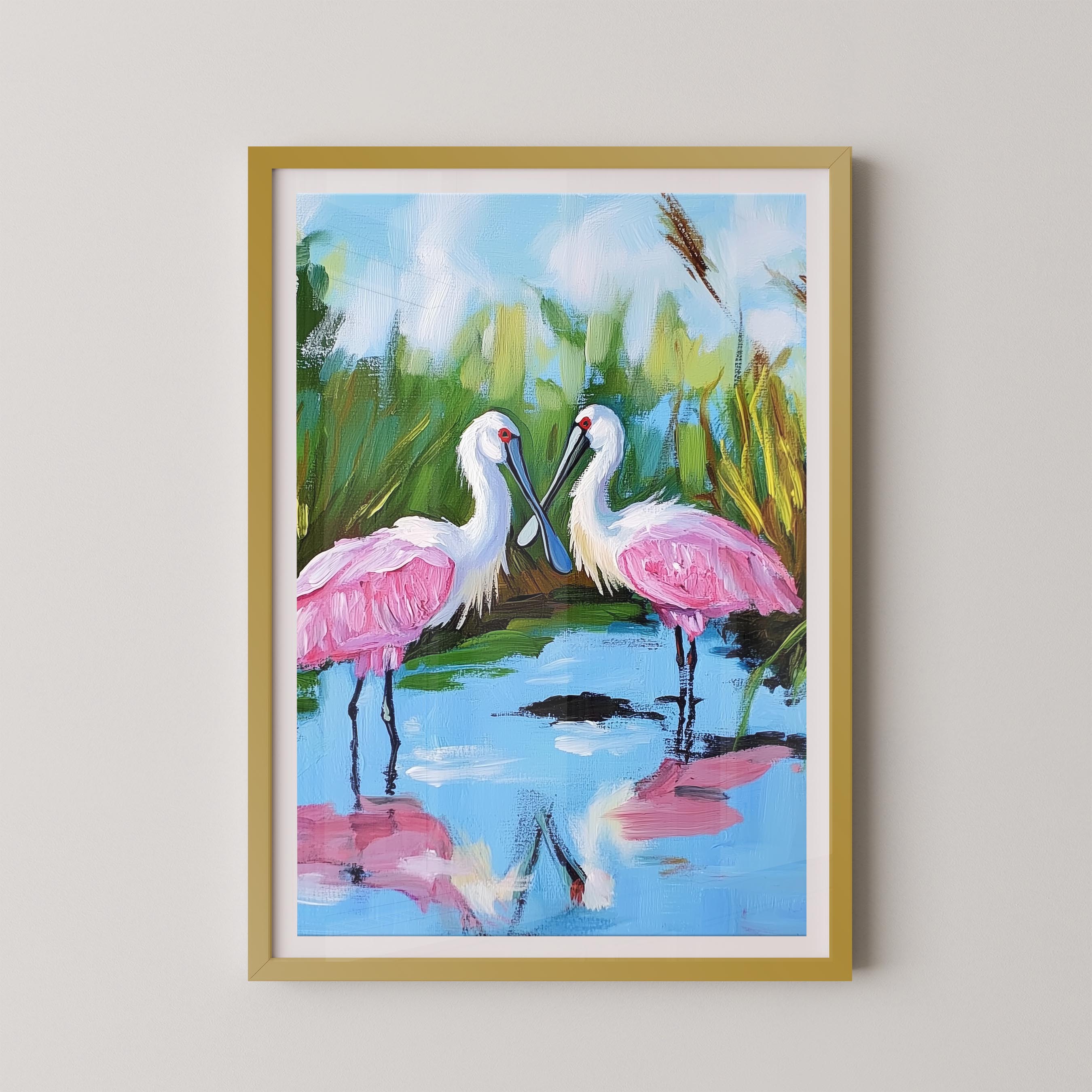 Two Spoonbills