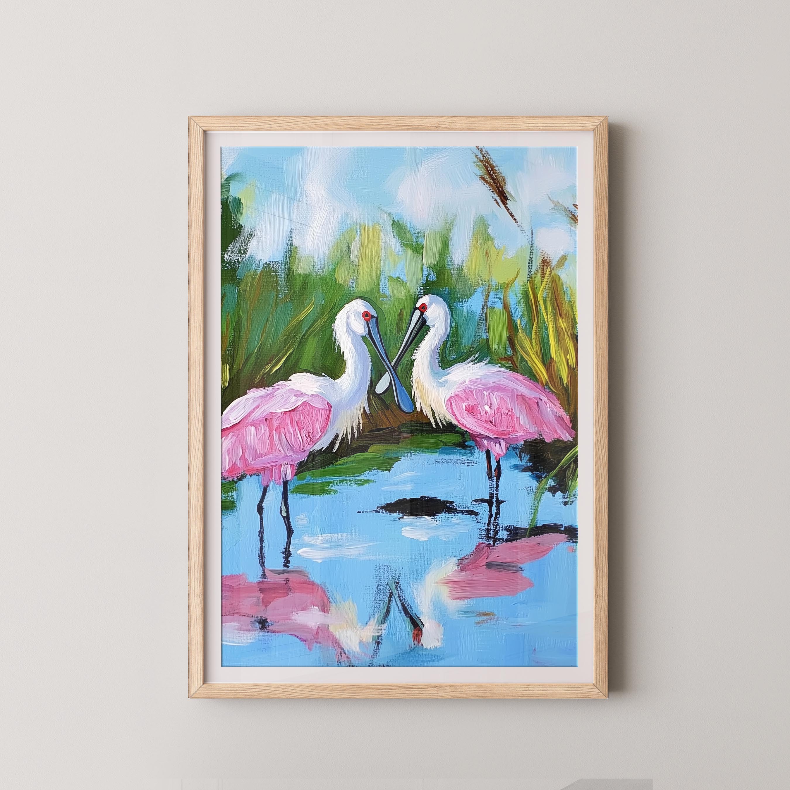 Two Spoonbills