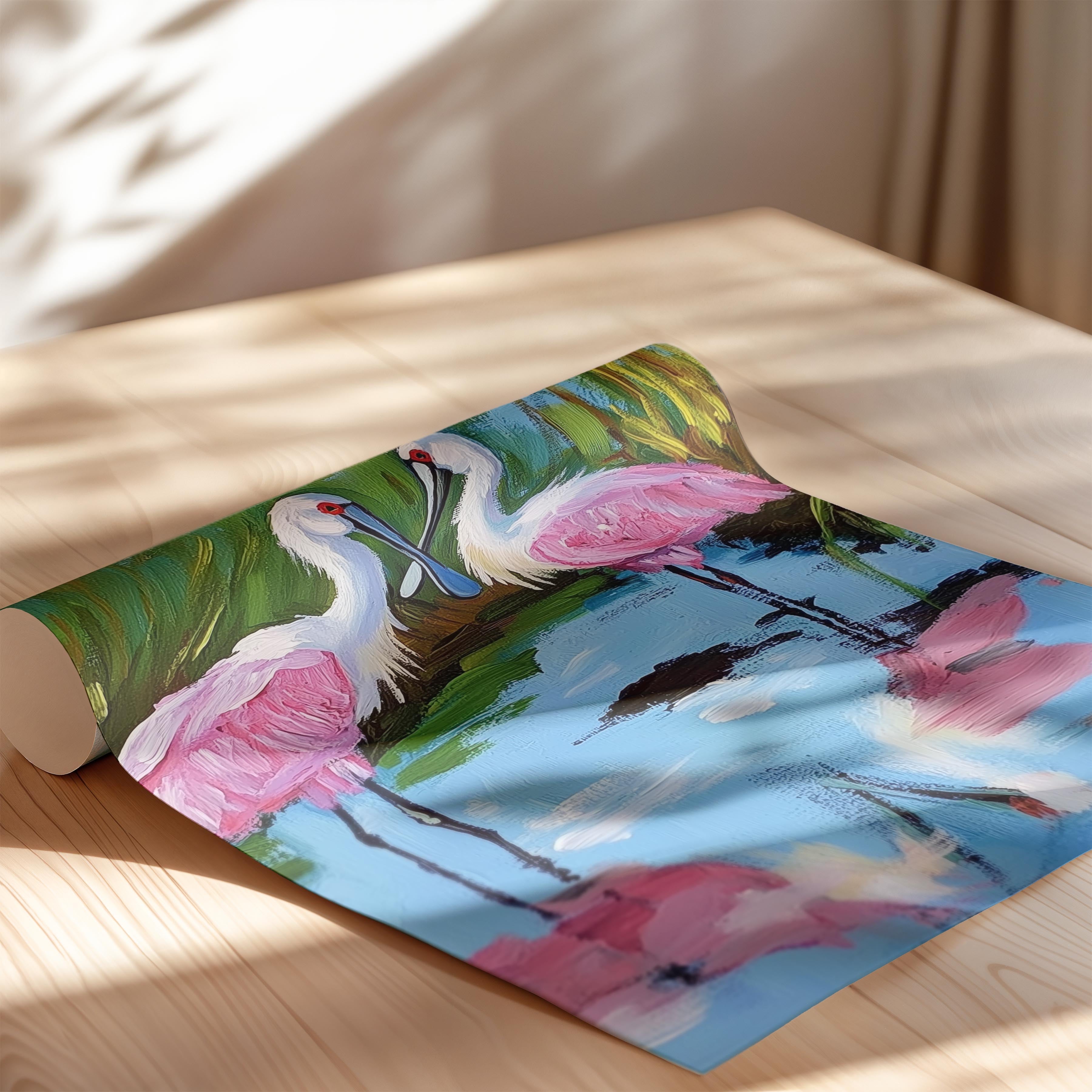 Two Spoonbills