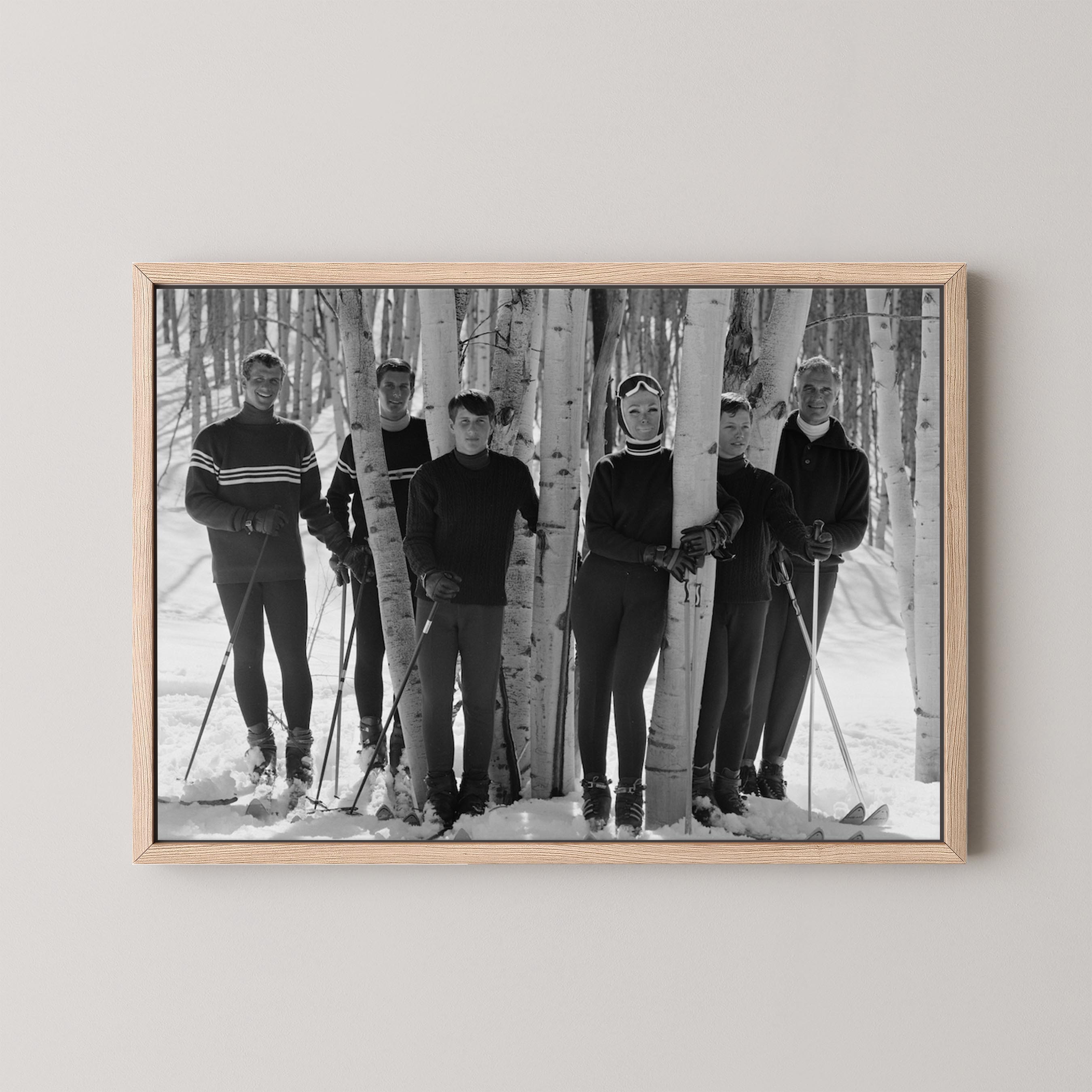 Vintage Ski Family