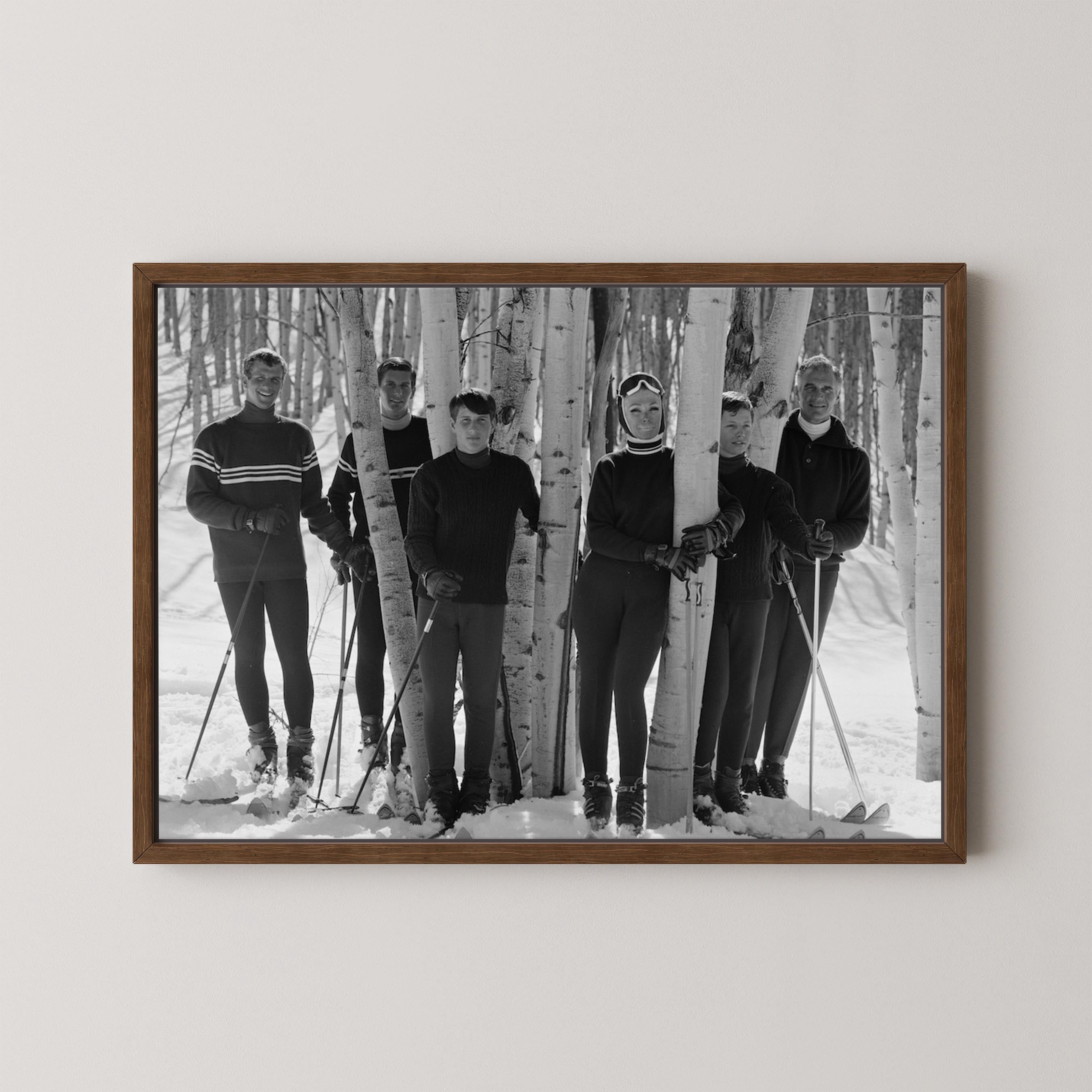 Vintage Ski Family
