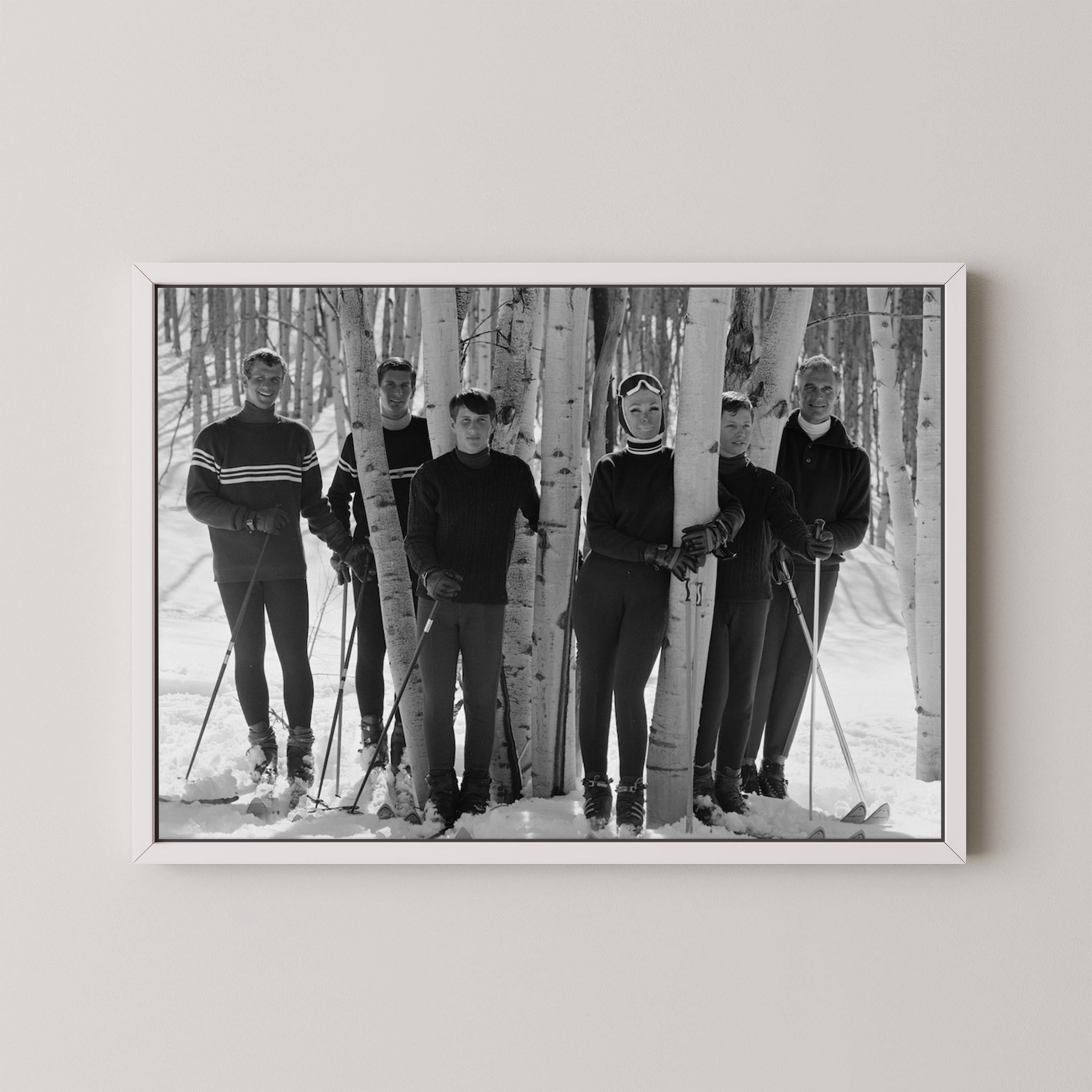 Vintage Ski Family
