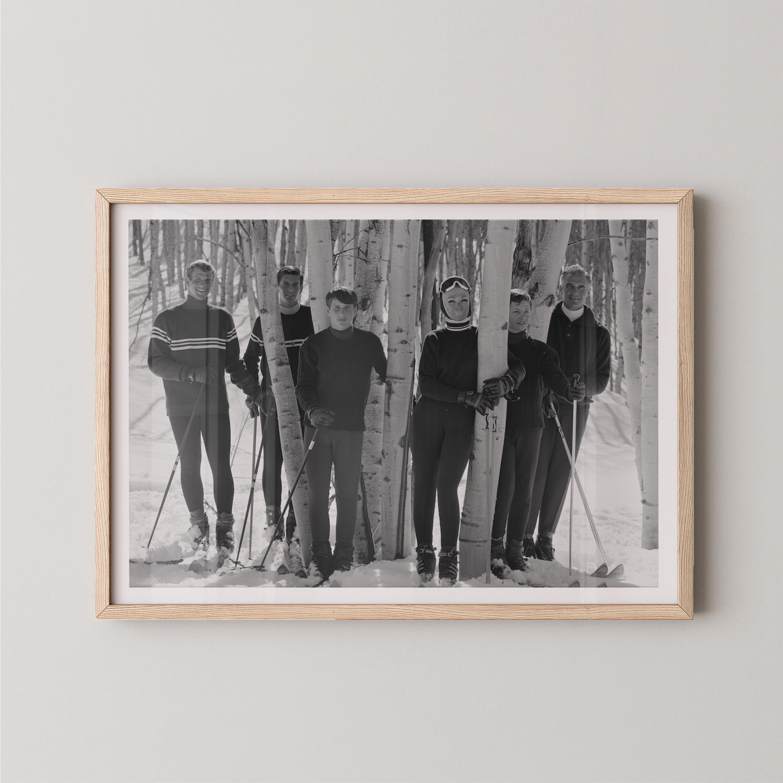 Vintage Ski Family