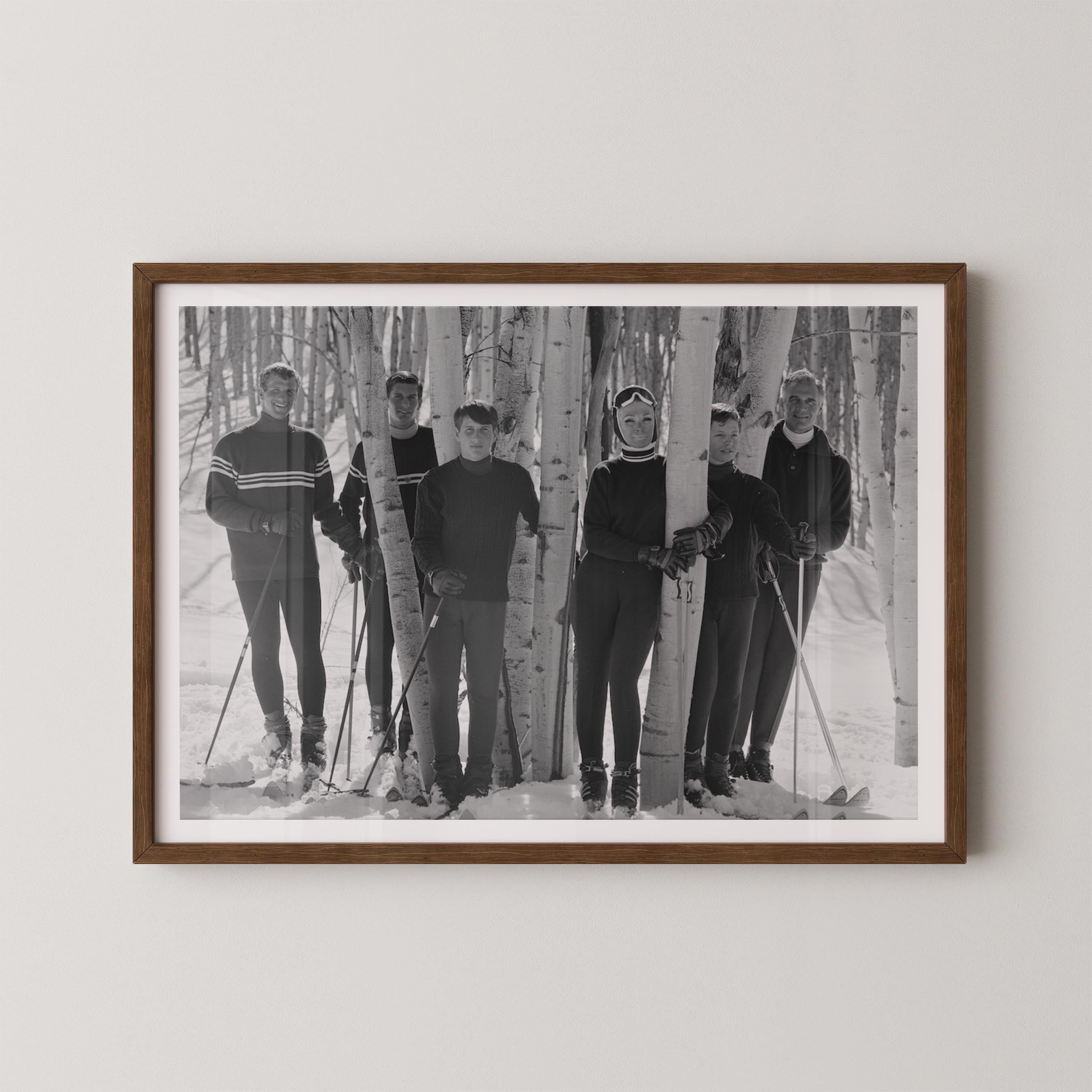 Vintage Ski Family